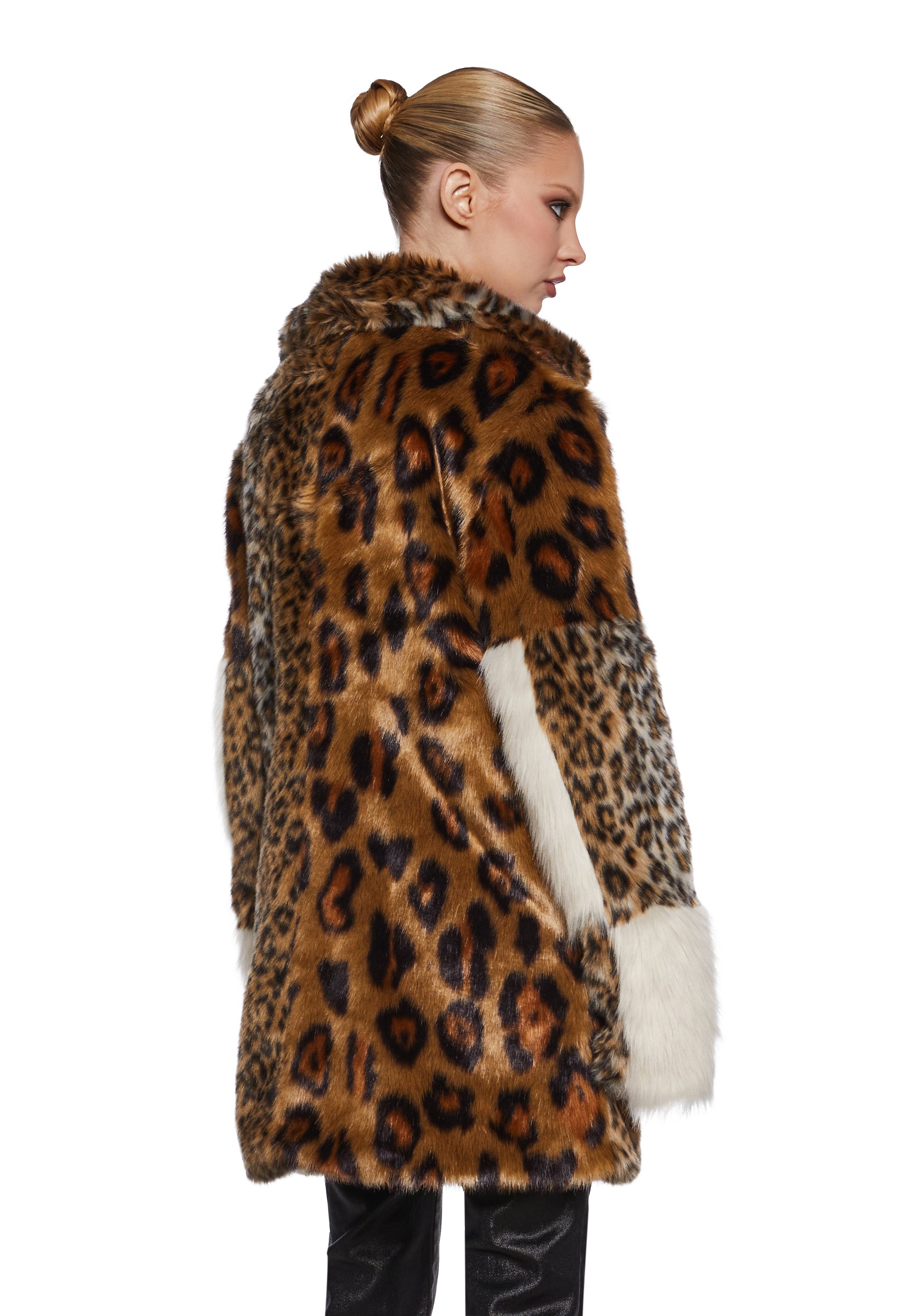 Supreme MM6 Maison Margiela Patchwork Faux Fur Coat (SS24
