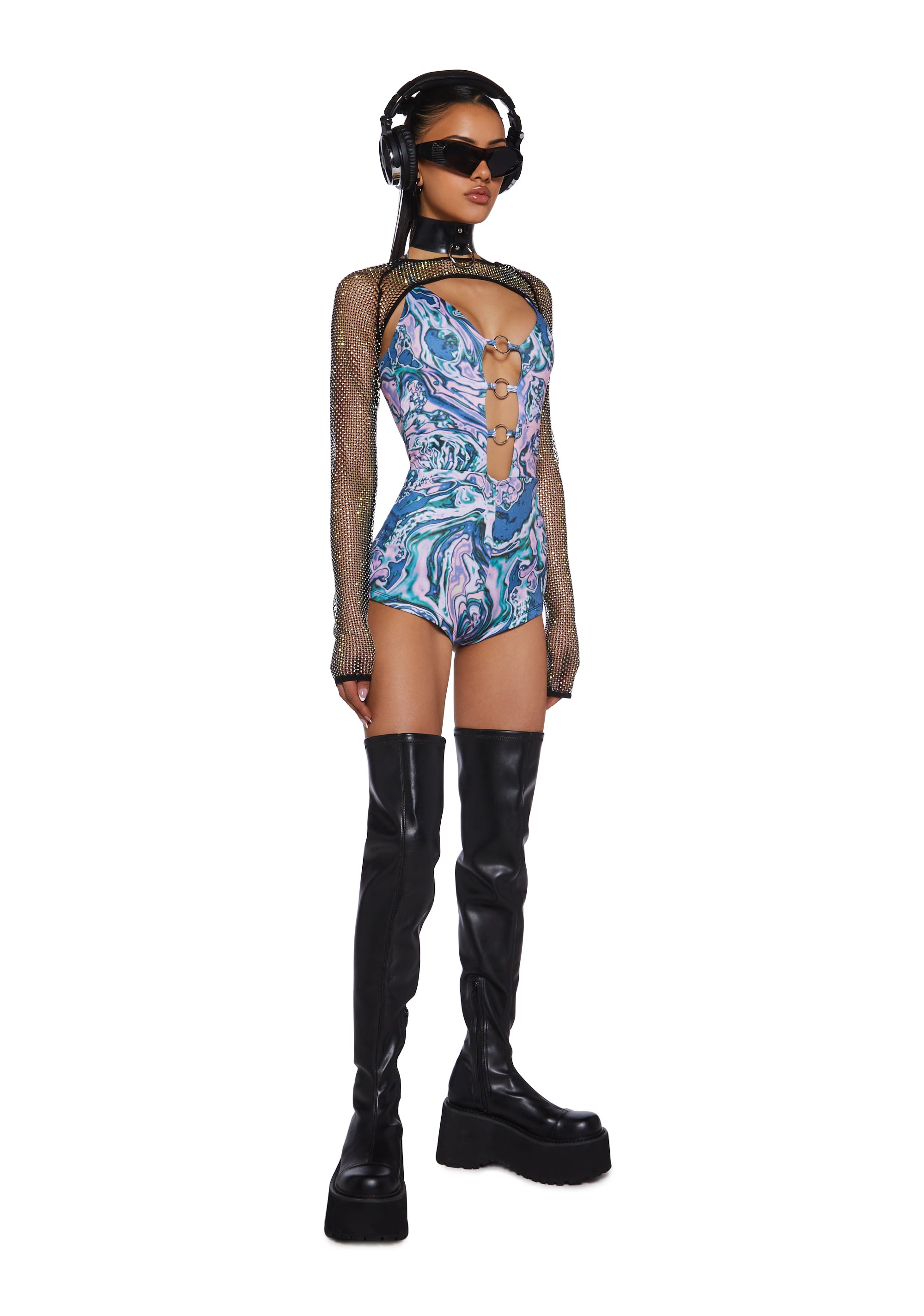Techno Angel Romper