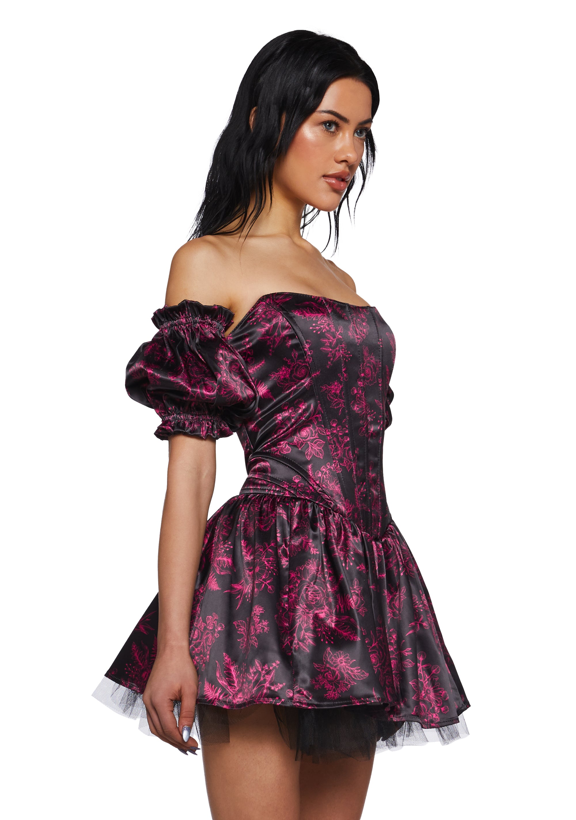 Holding Court Corset Dress - Black