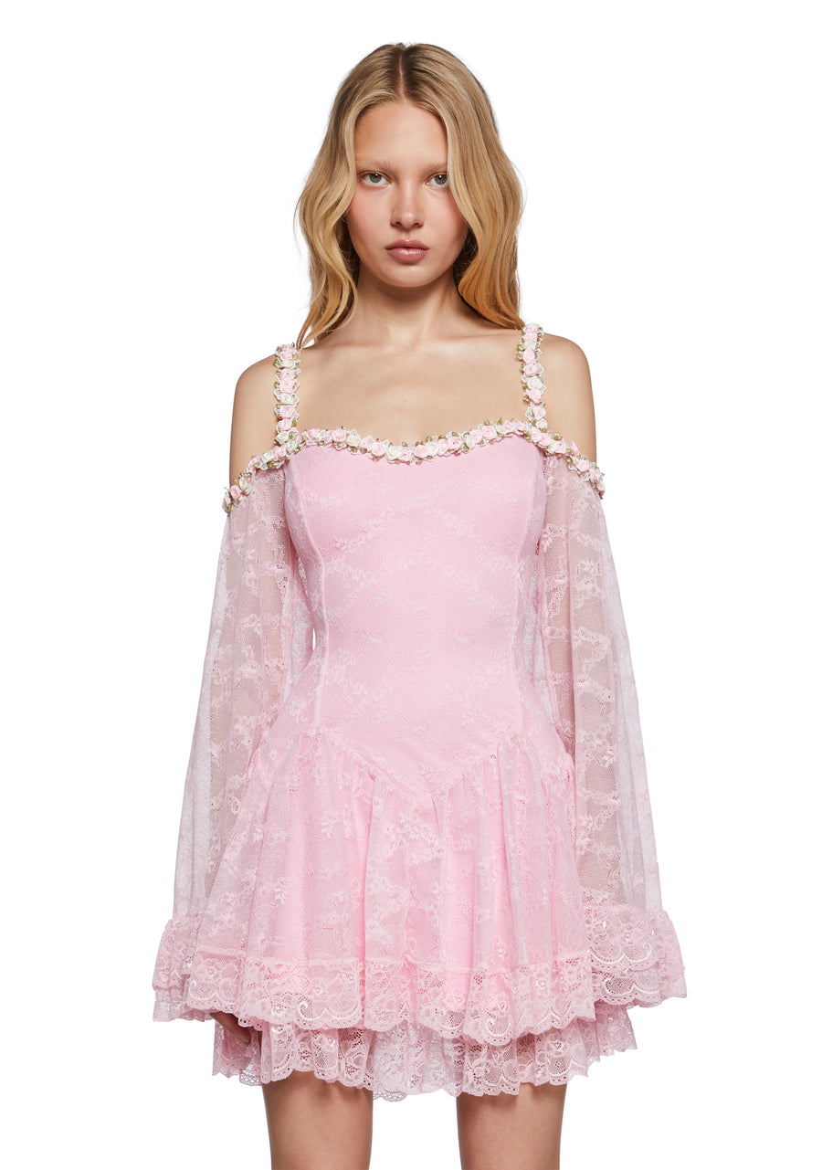 Formally Yours Mini Dress - Pink