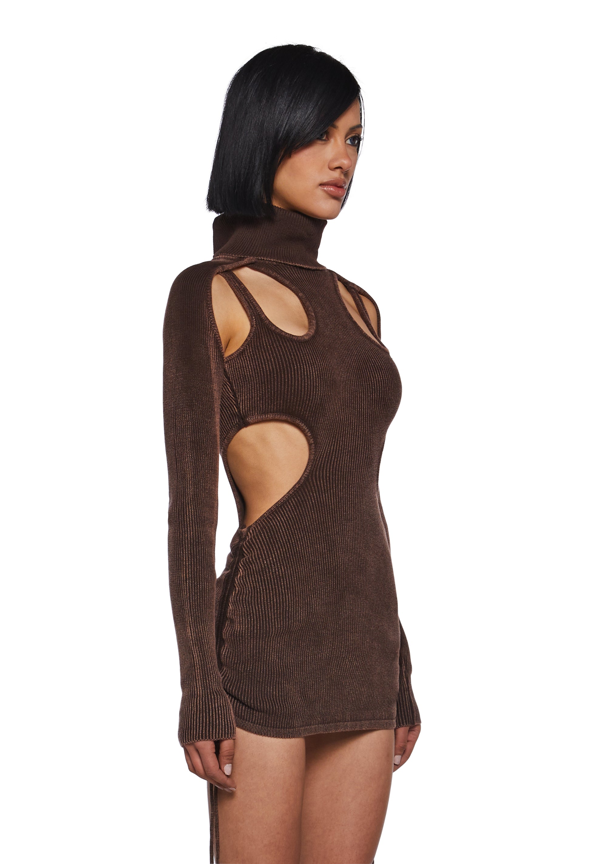 Warp Cut-Out Bodycon Dress