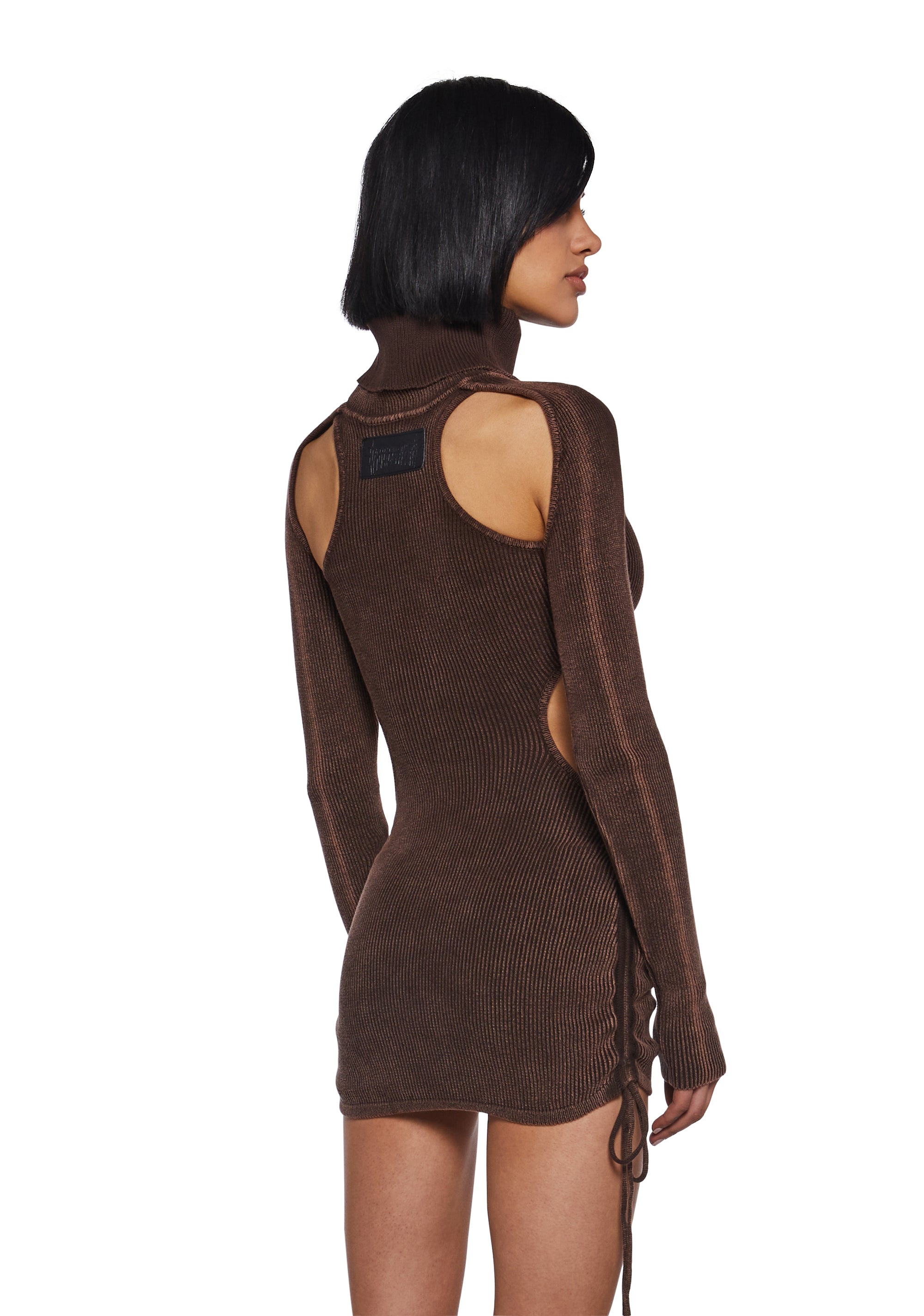 Warp Cut-Out Bodycon Dress
