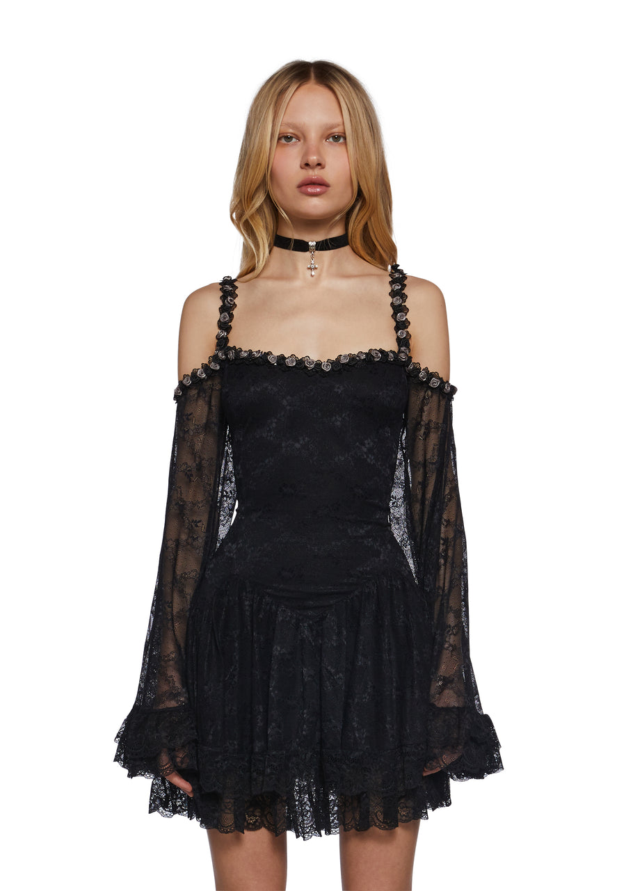 Formally Yours Mini Dress - Black