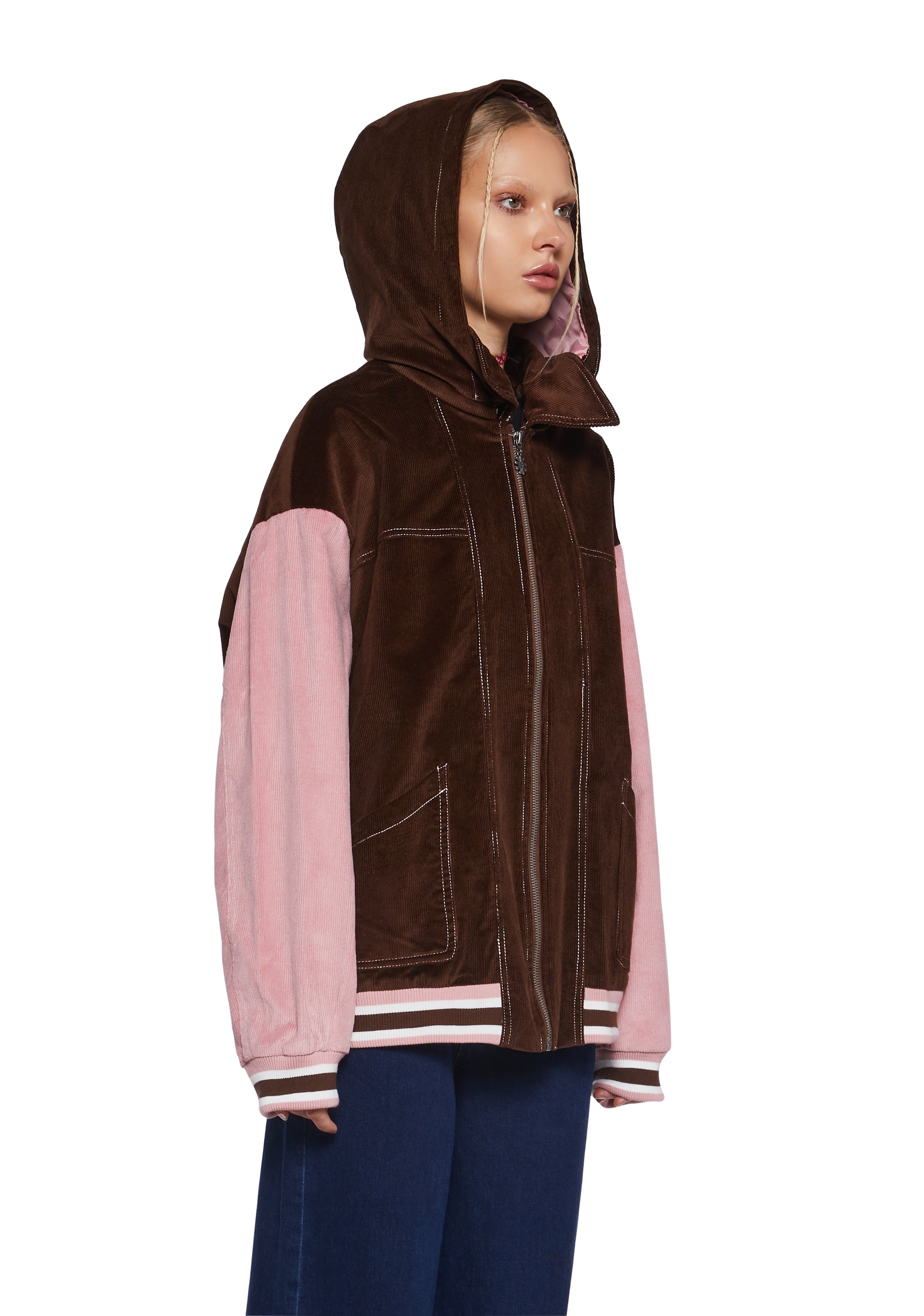 ★DIMITRI BLACK★ 2WAY Essential Corduroy Hood Zip-up Brown MUSINSA | DIMITRI BLACK 2WAY OG Essential Detroit Sweat