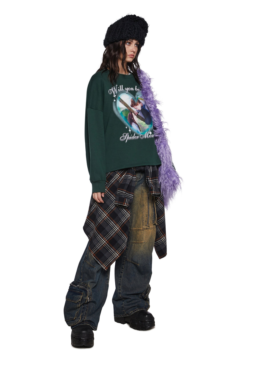 Hold On Tight Graphic Sweatshirt - alternate