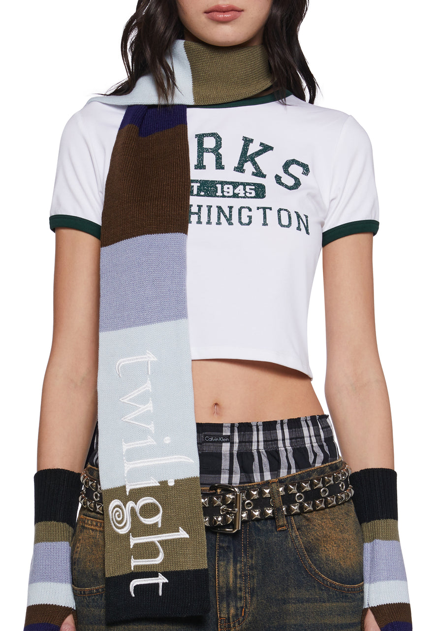 Premonitions Striped Scarf