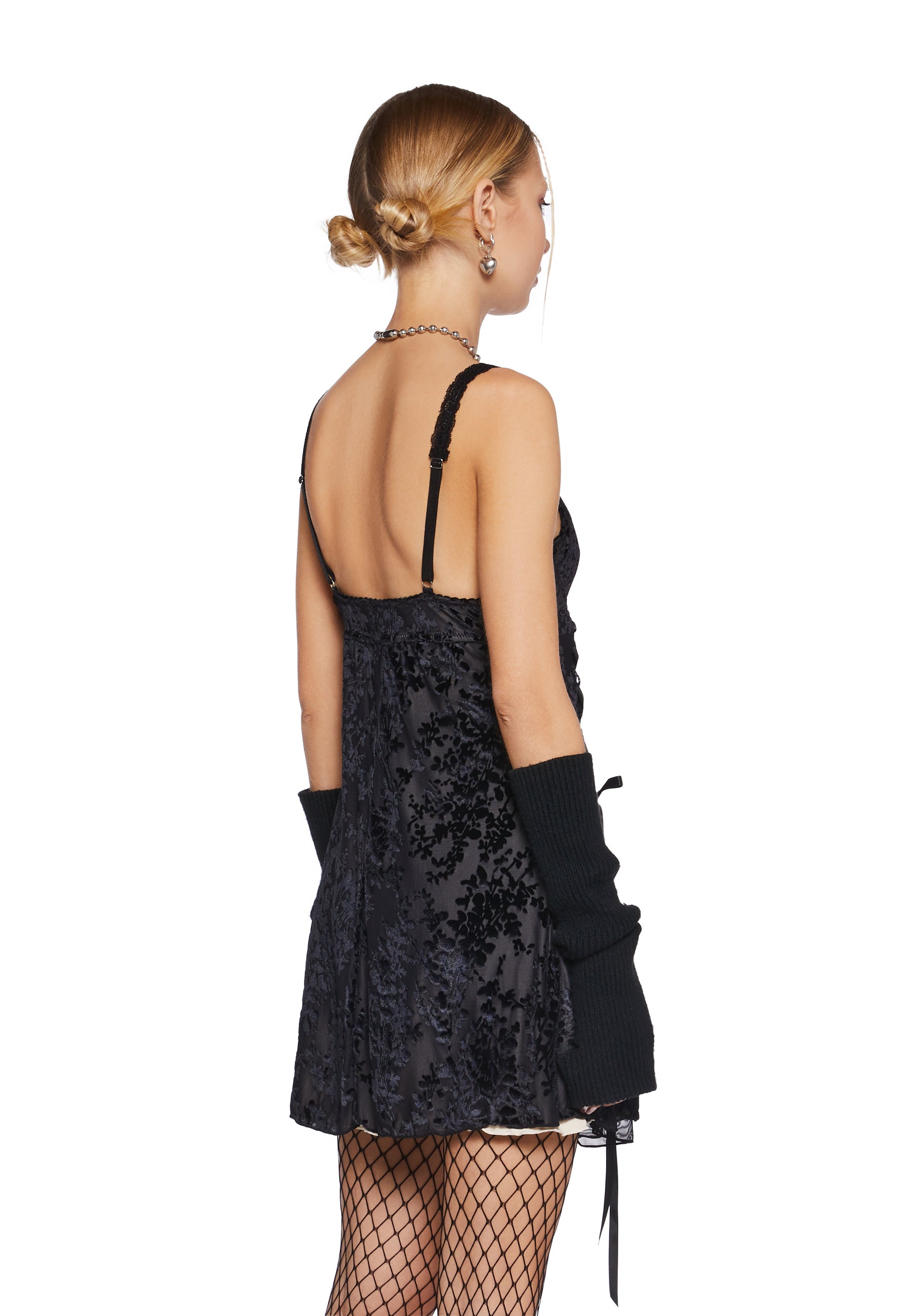 mood forever mesh lace-up mini dress Windsor Mood Forever Mesh Lace-Up Mini Dress