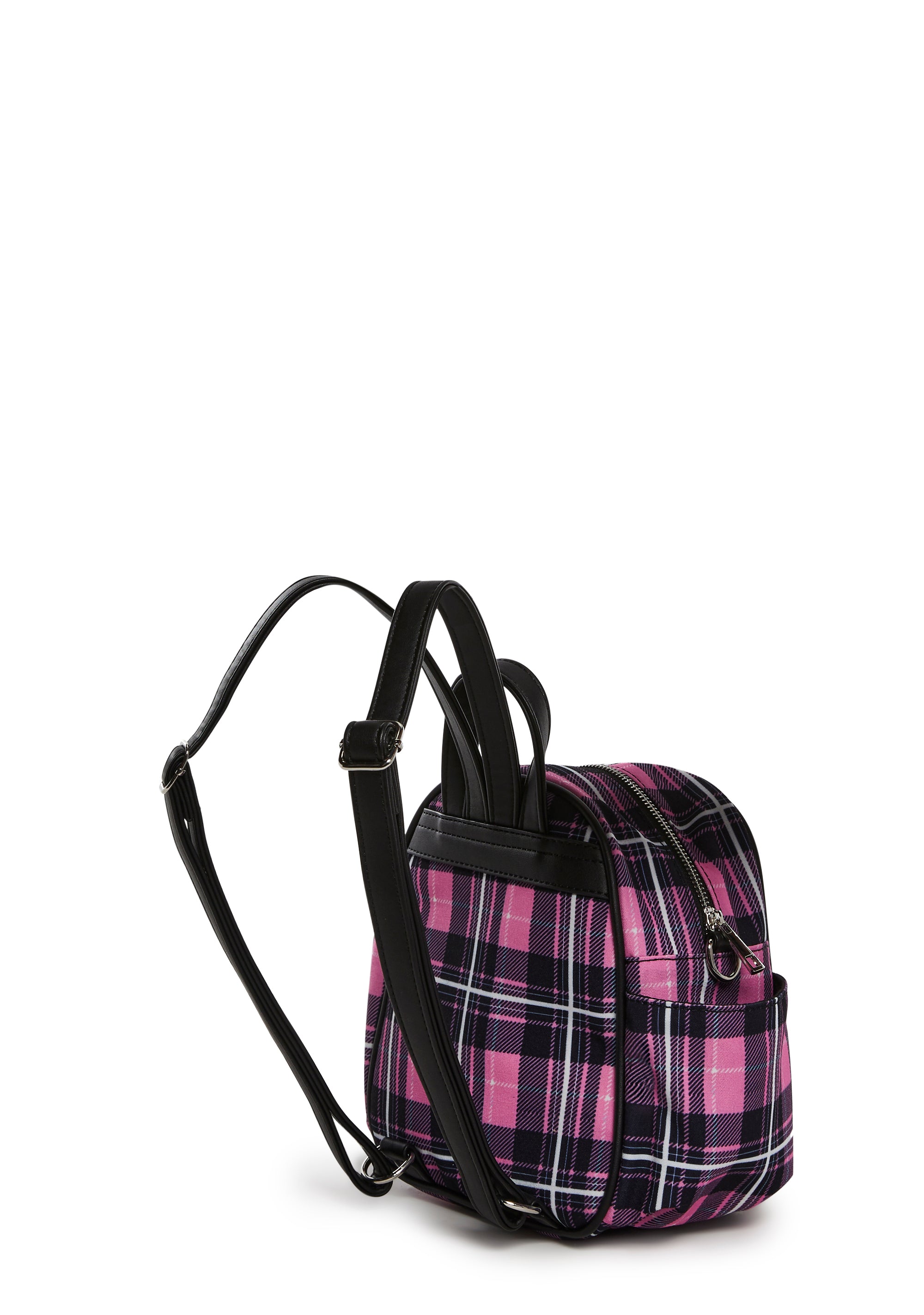 dark green plaid mini backpack Late Night Haunt Mini Backpack