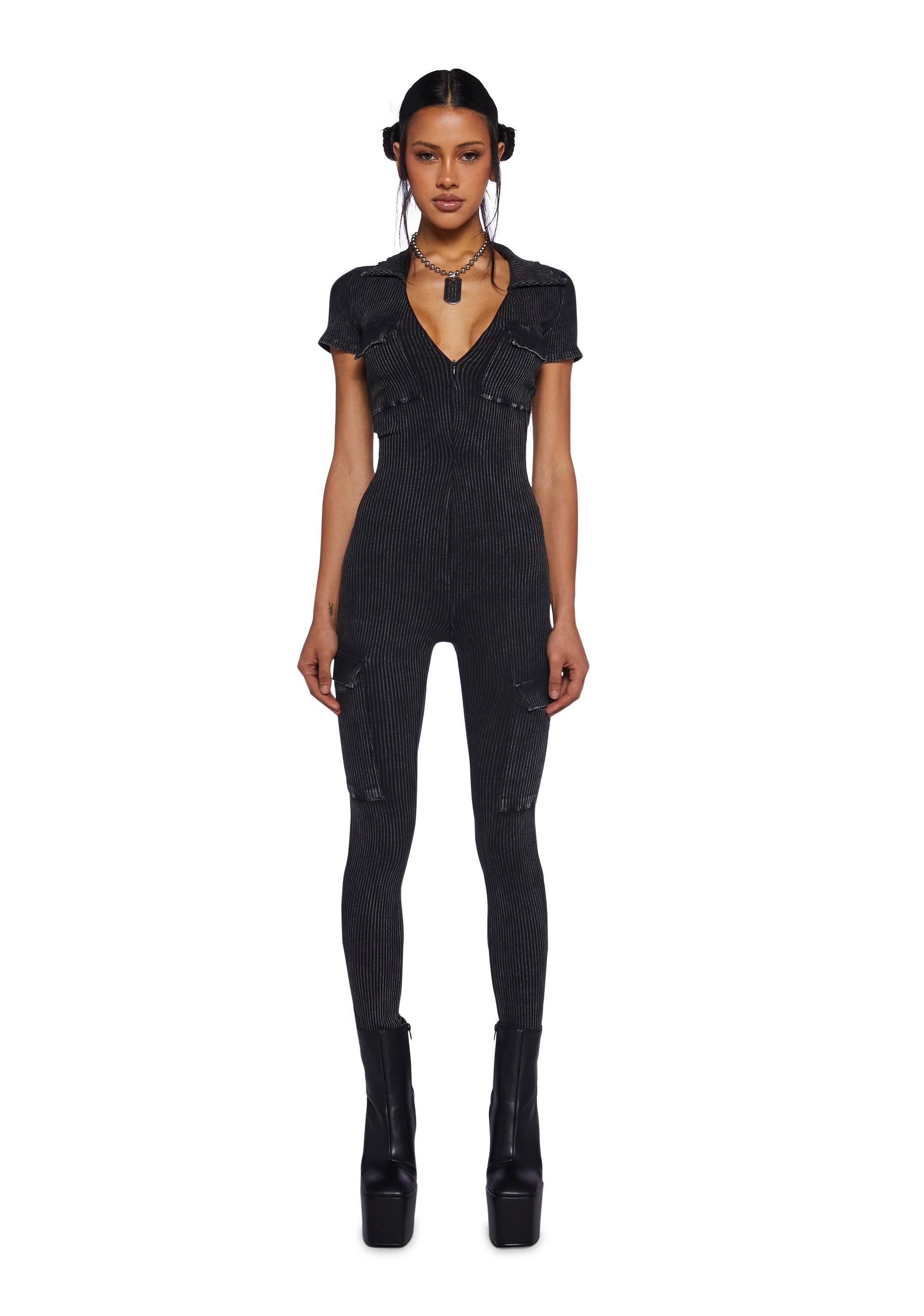 Simply Chic Cargo Tube Jumpsuit (Teal)- Final Sale