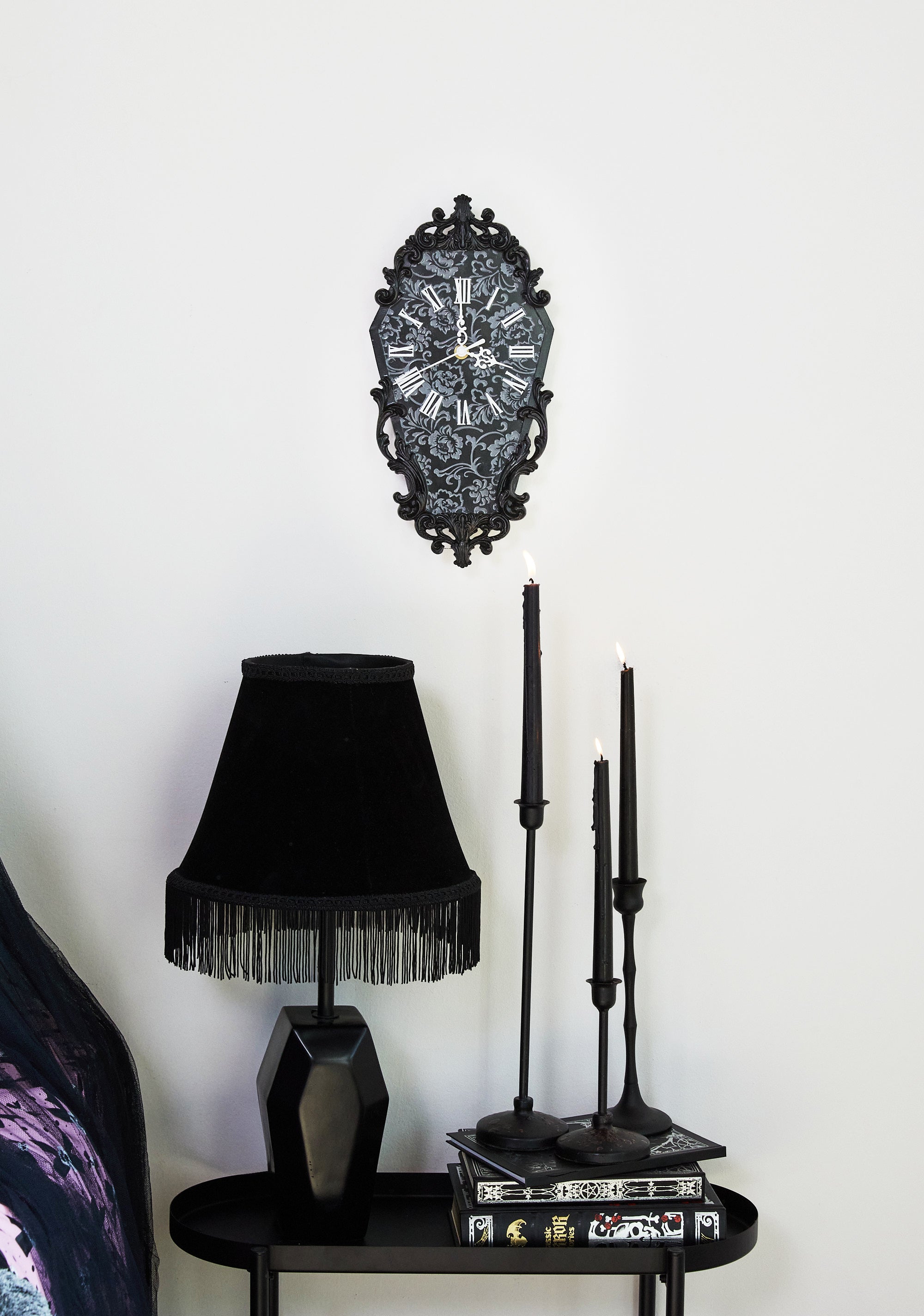 Gothic Hour Coffin Clock - alternate