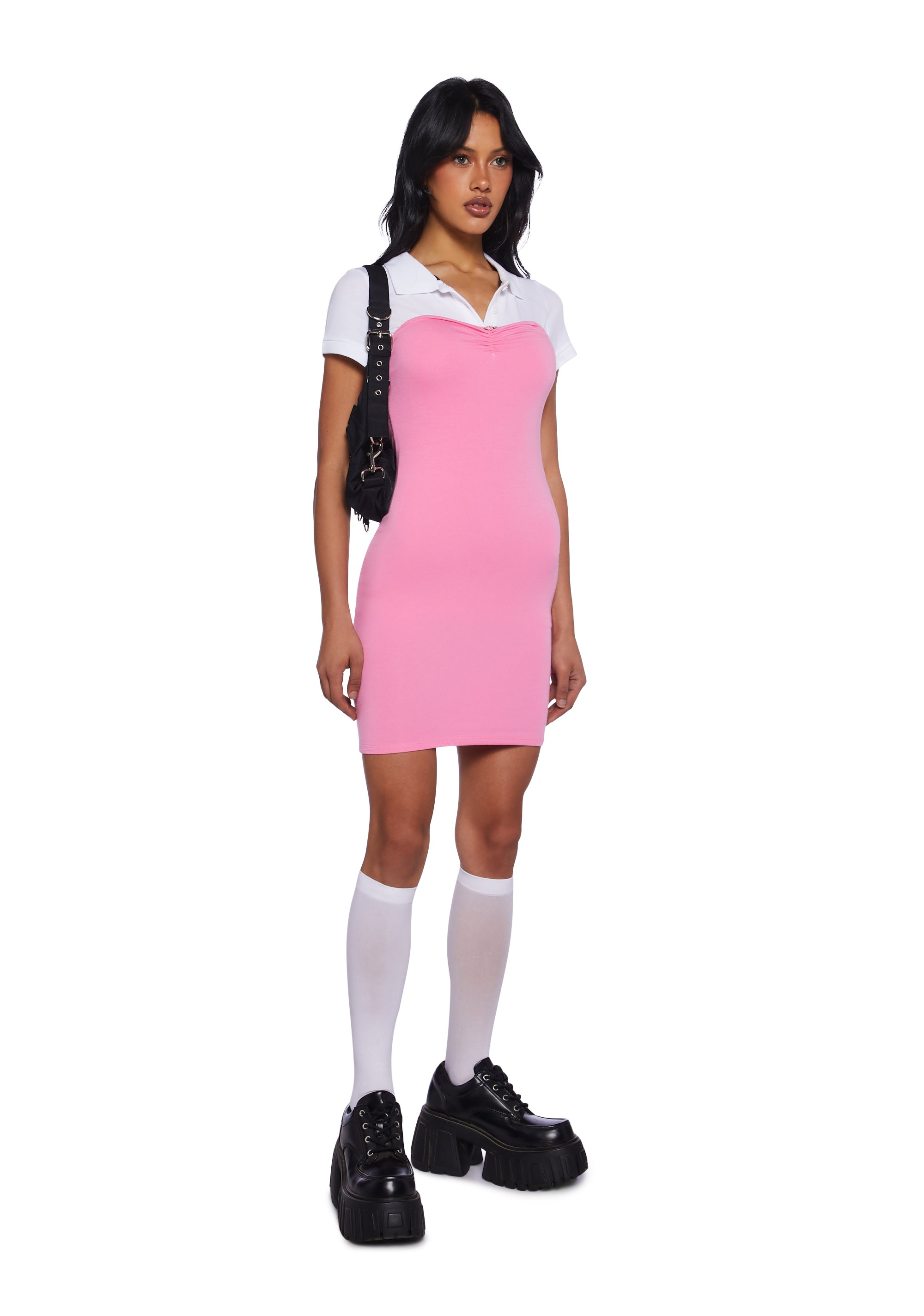 So Worth It Bodycon Dress PINK / LARGE