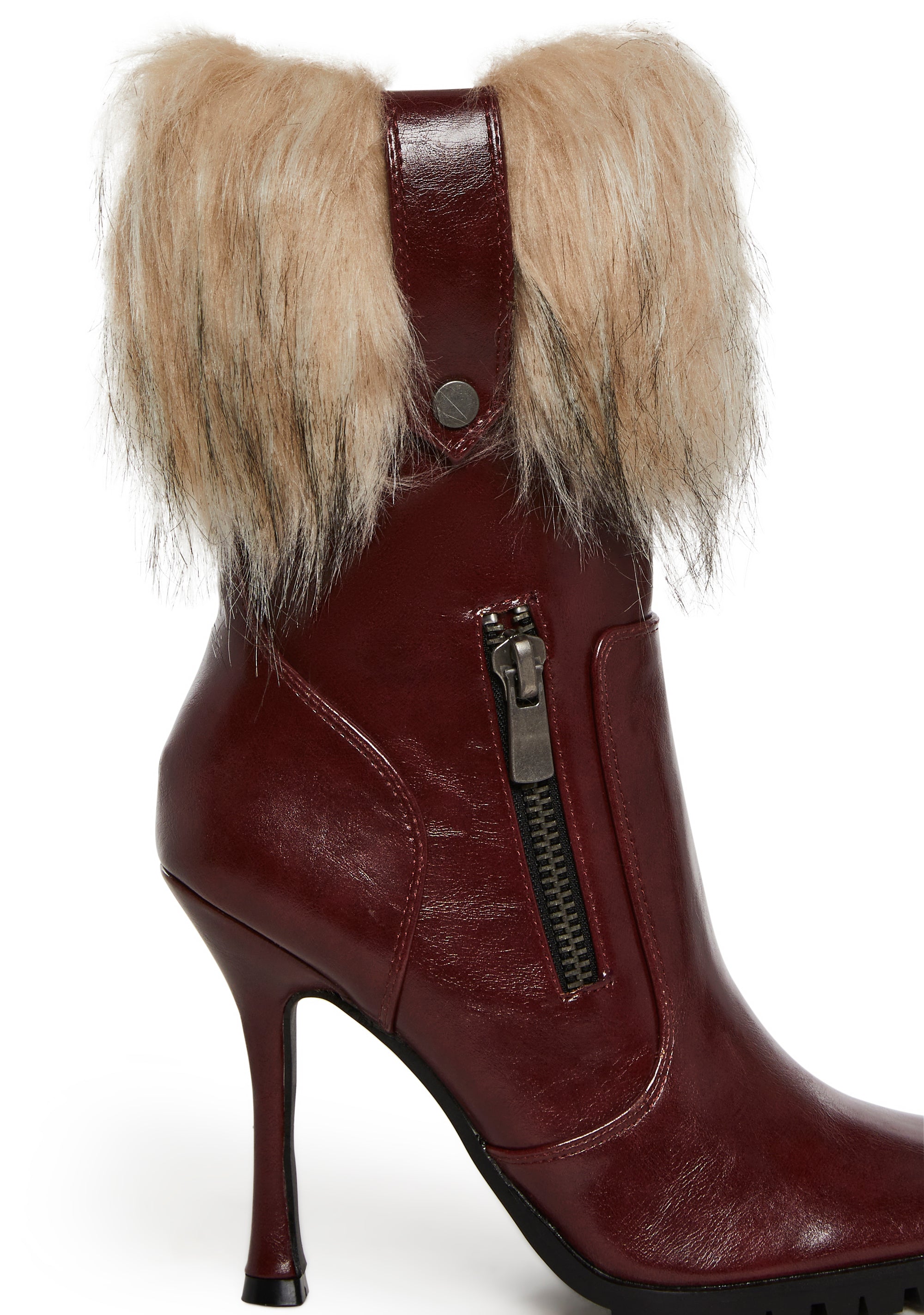 Call The Shots Heeled Boots - Red