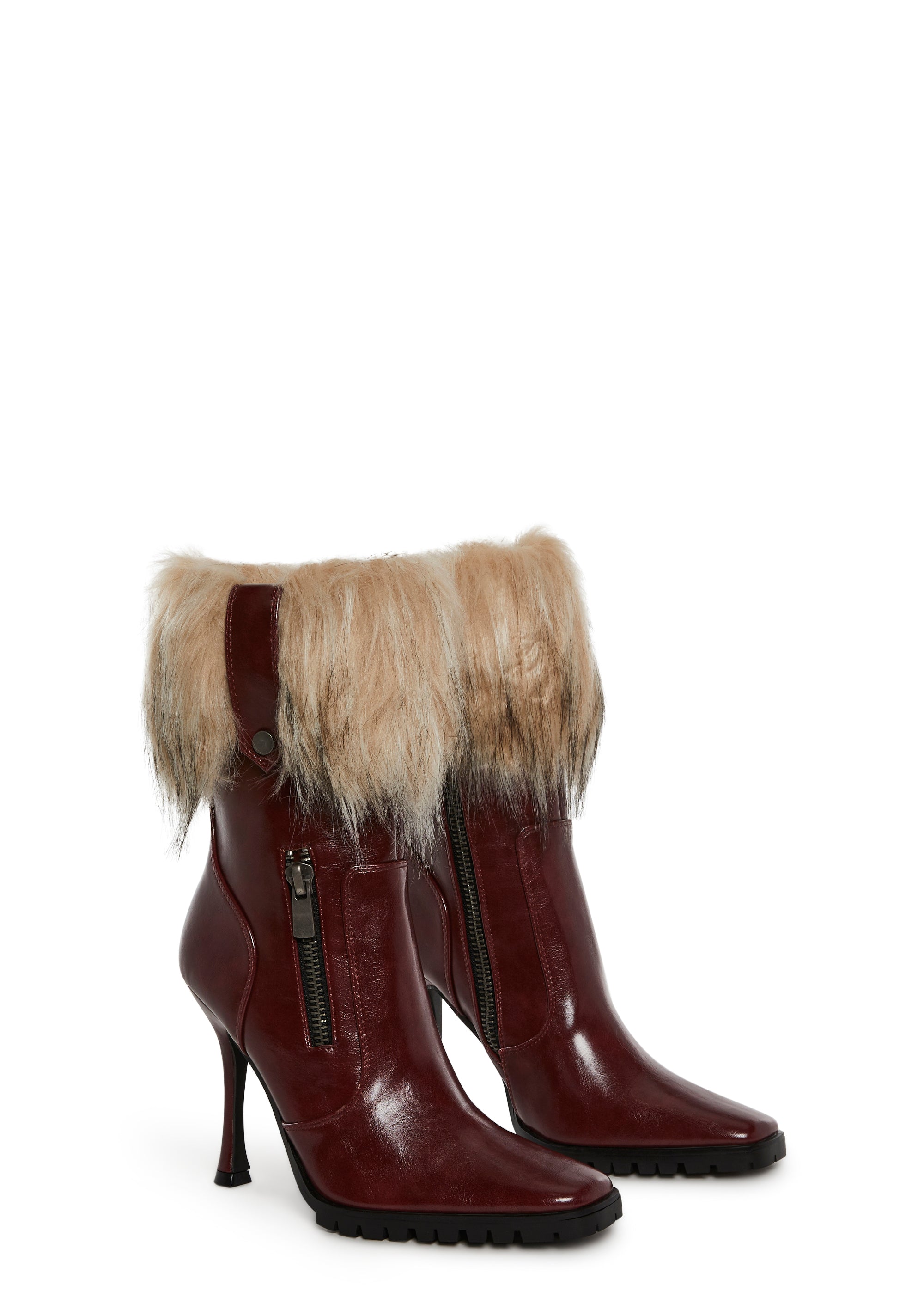 Call The Shots Heeled Boots - Red
