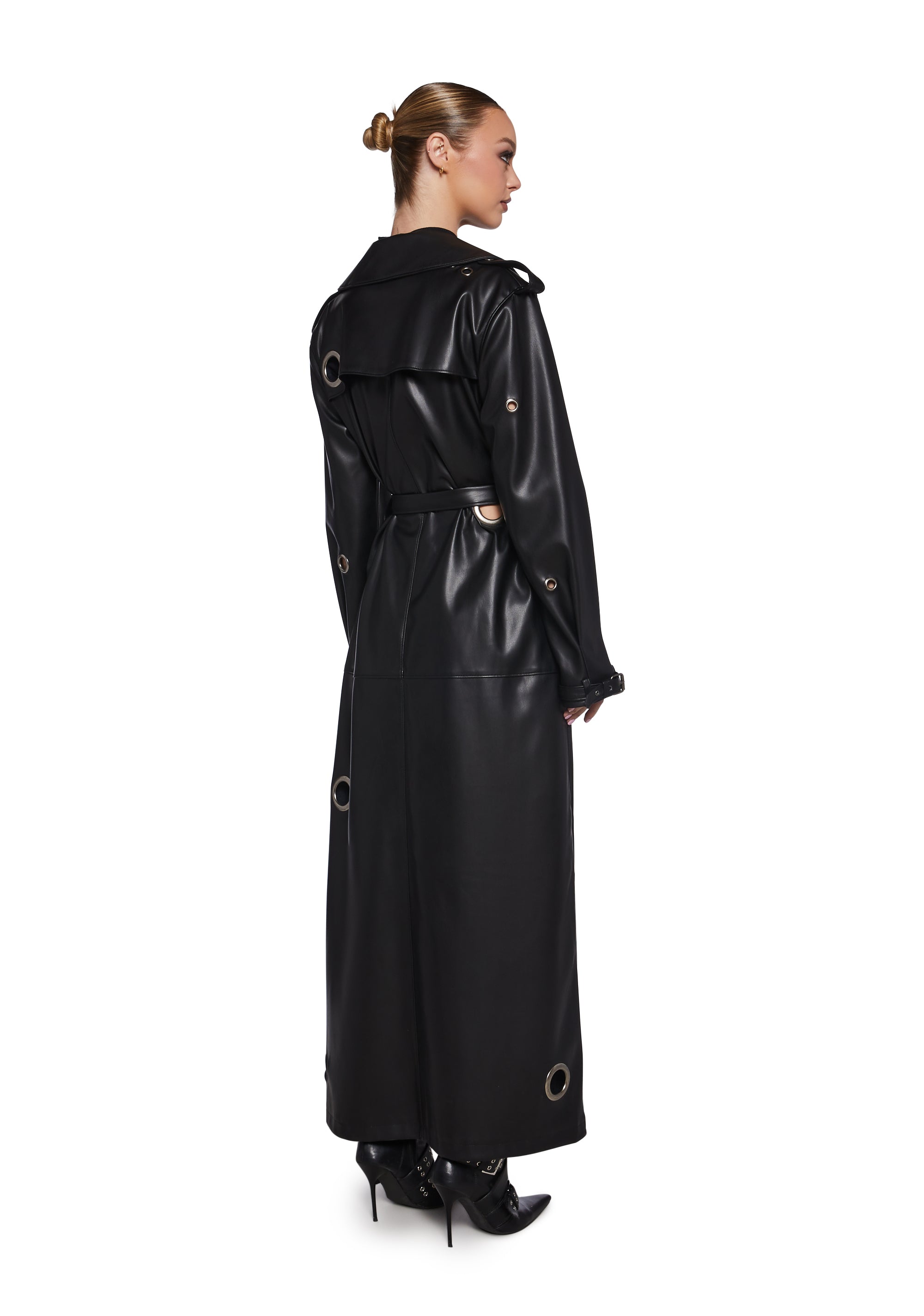 Graphpaper (グラフペーパー) Silicon Poplin Cape Trench Coat