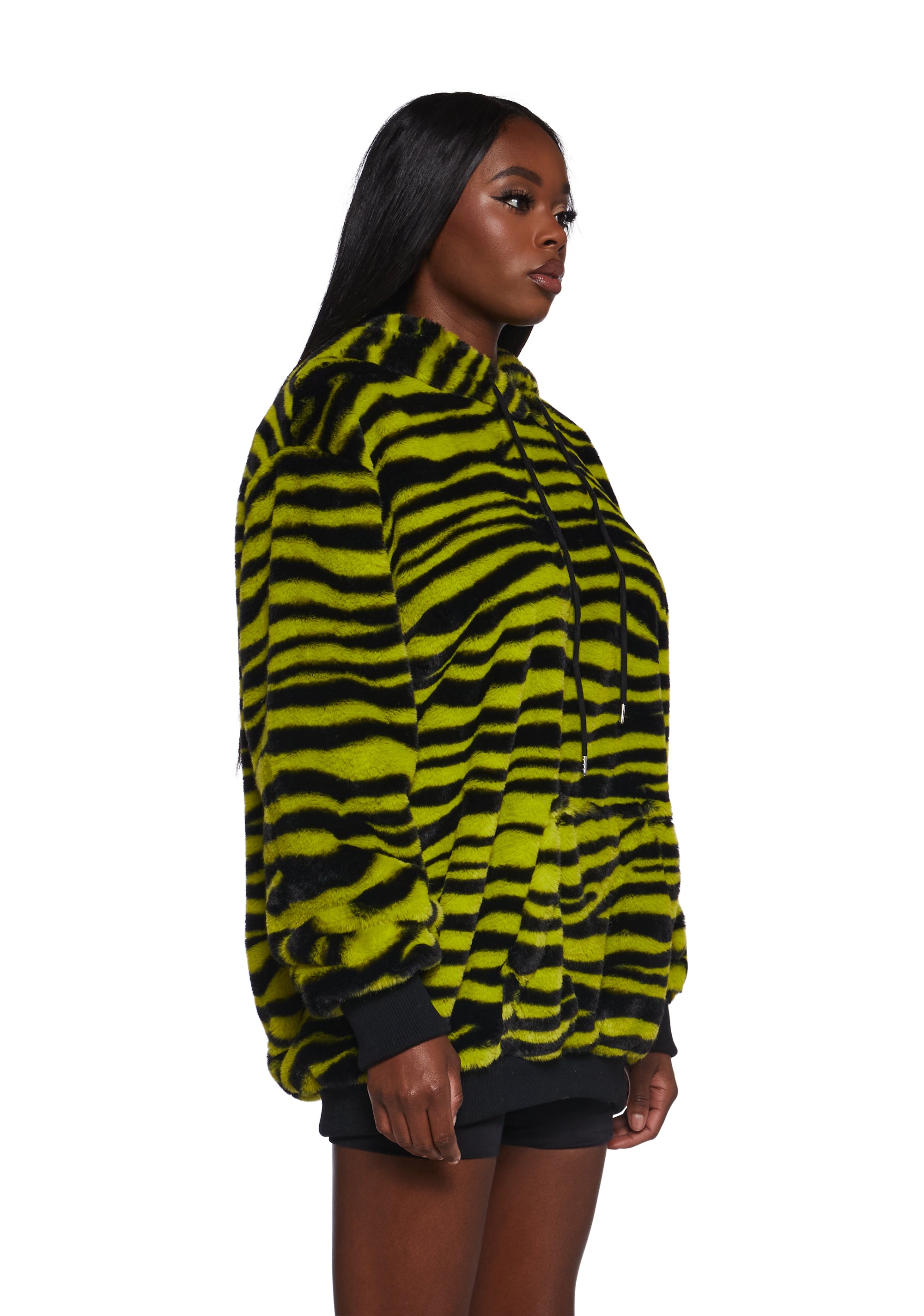 Wild Streak Faux Fur Hoodie
