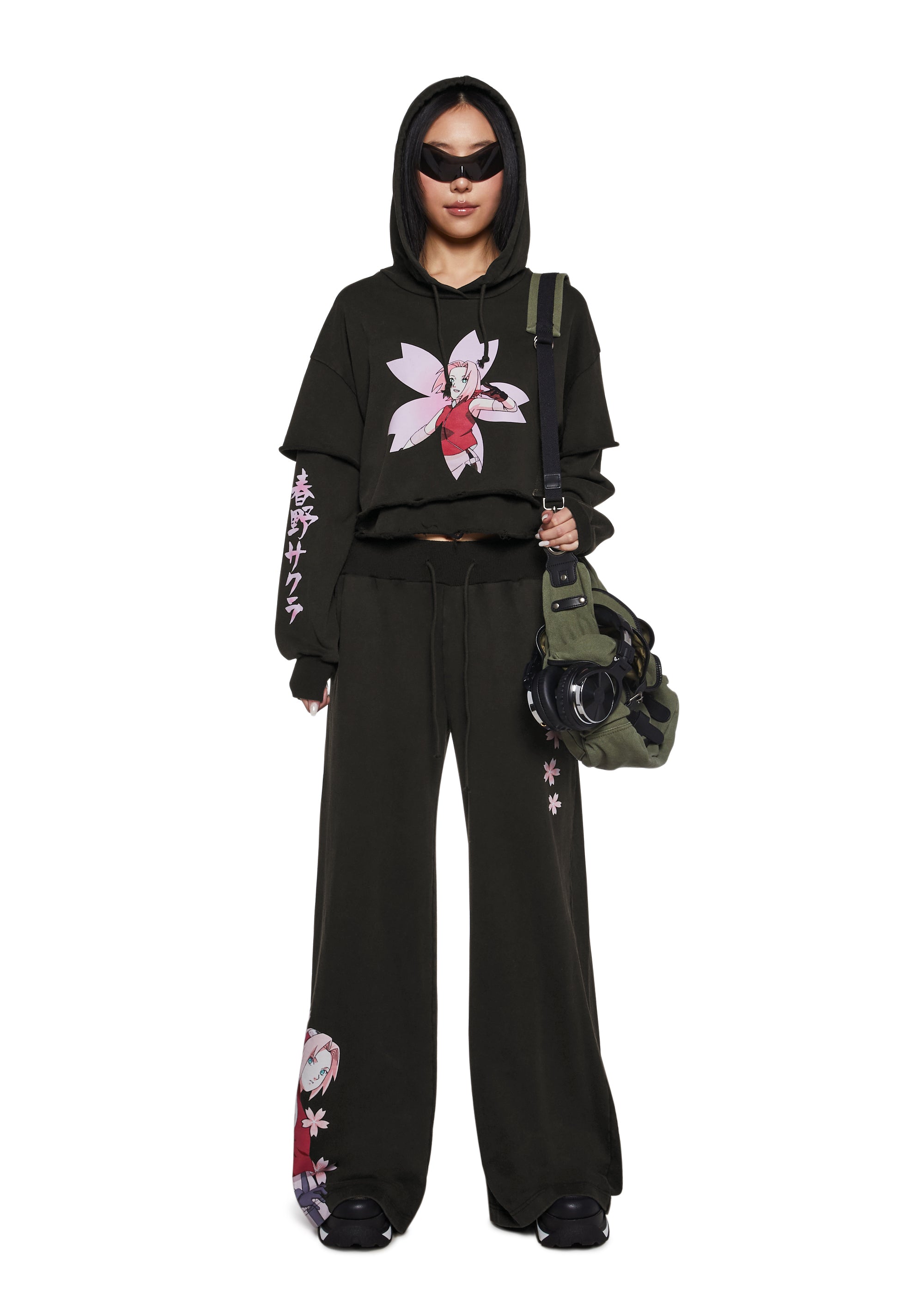 Sakura Wide Leg Sweatpants