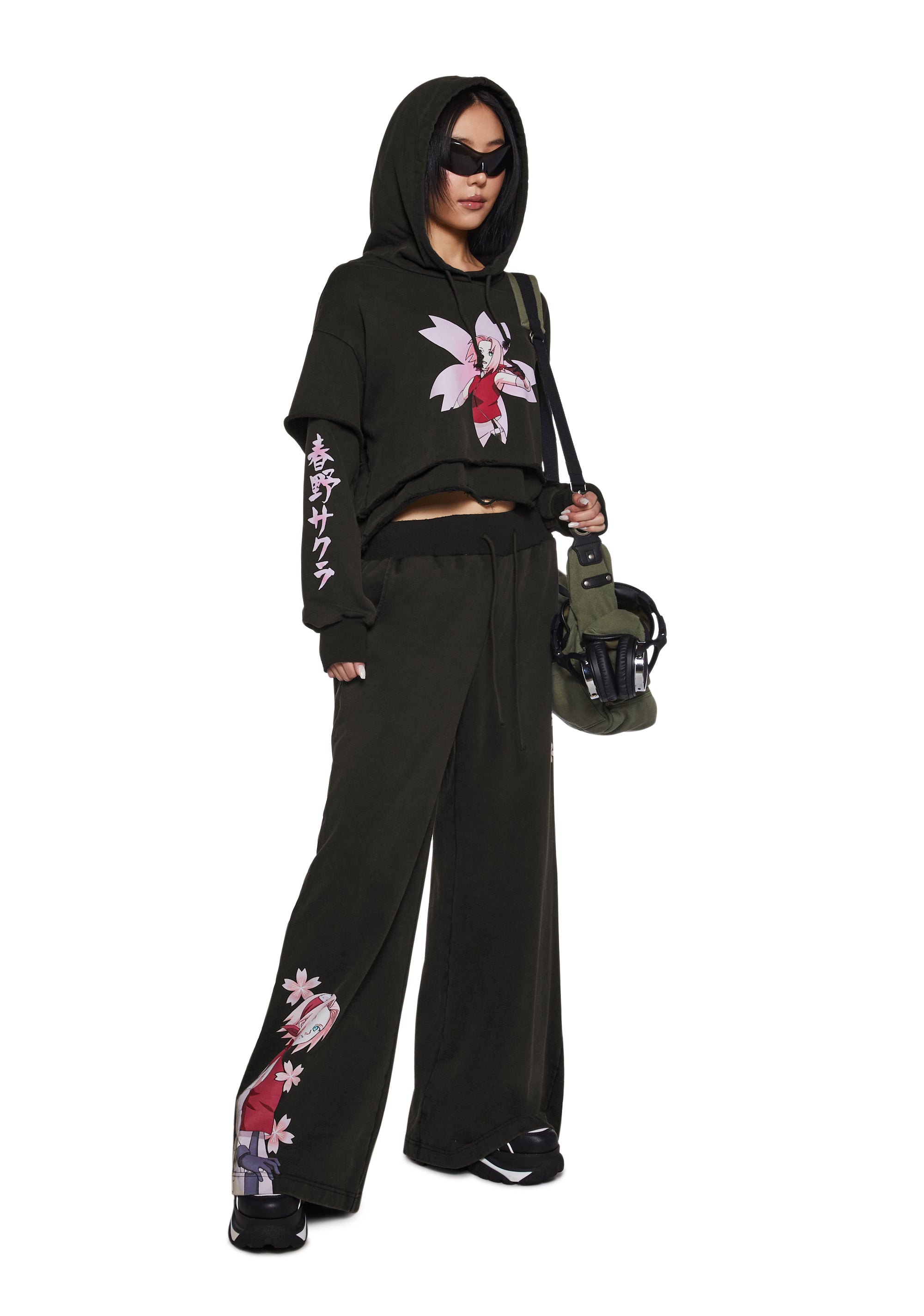 Sakura Wide Leg Sweatpants