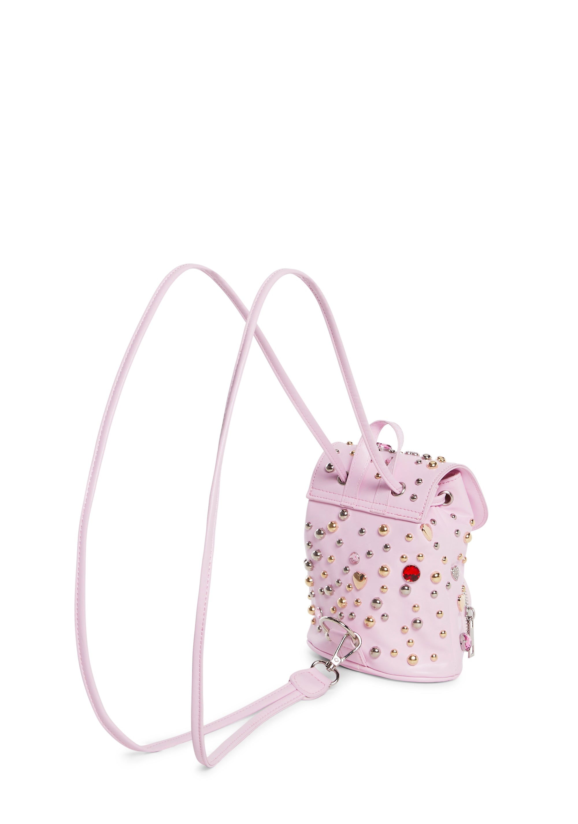 fangirl mini backpack Gemstone Studded Hardware Vegan Leather Mini Backpack Sugar Thrillz
