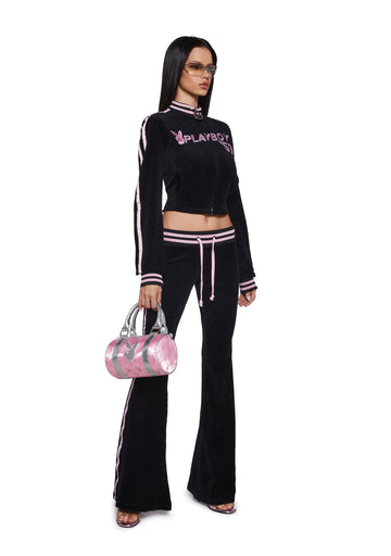 Leisurely Yours Velour Track Jacket