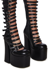Thigh High Hardcore Dazzle Platform Boots