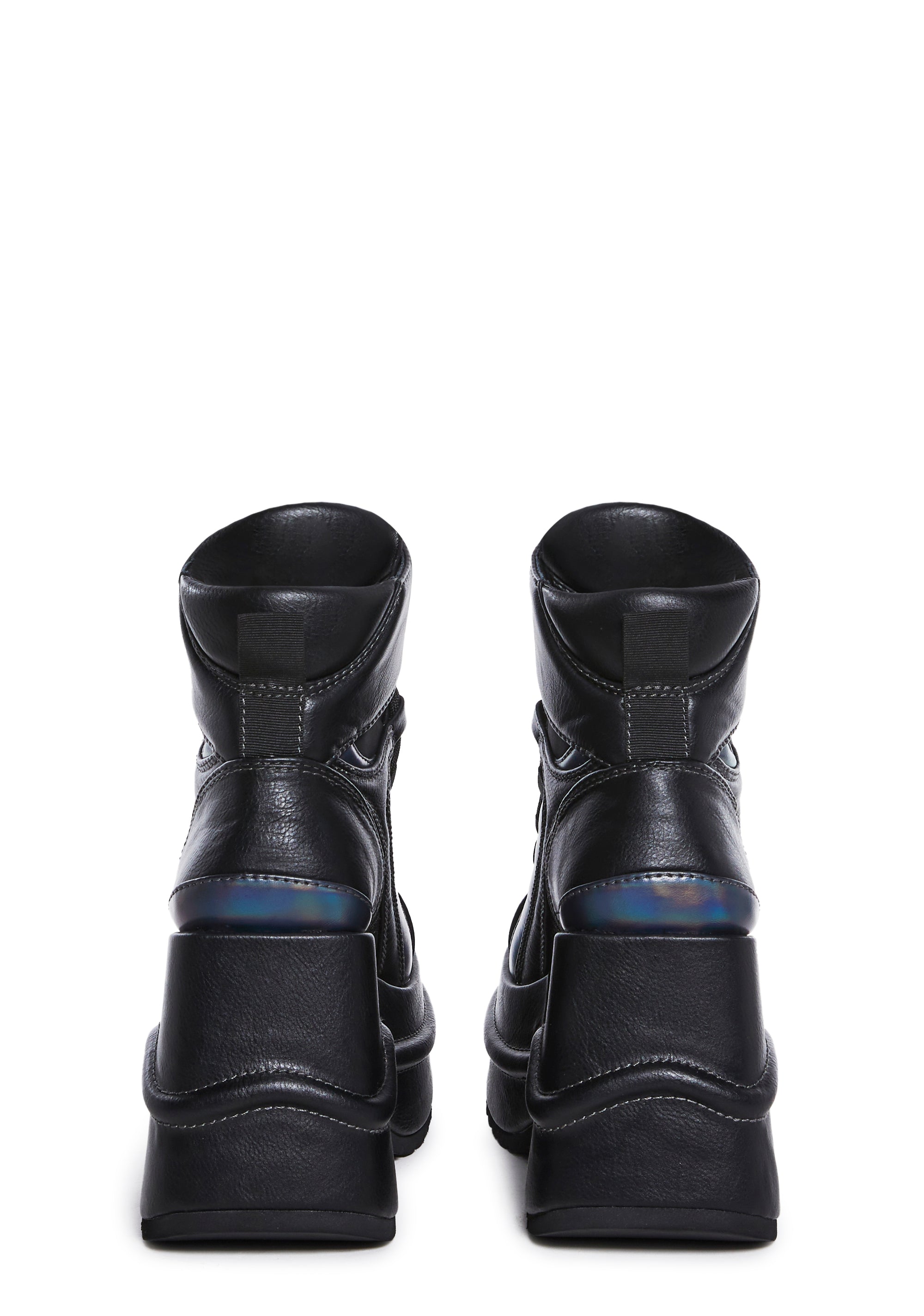 ★MIDNIGHT MOVE★ lace duo t black Killstar Platform Black Velvet Studded Sneakers With Laces