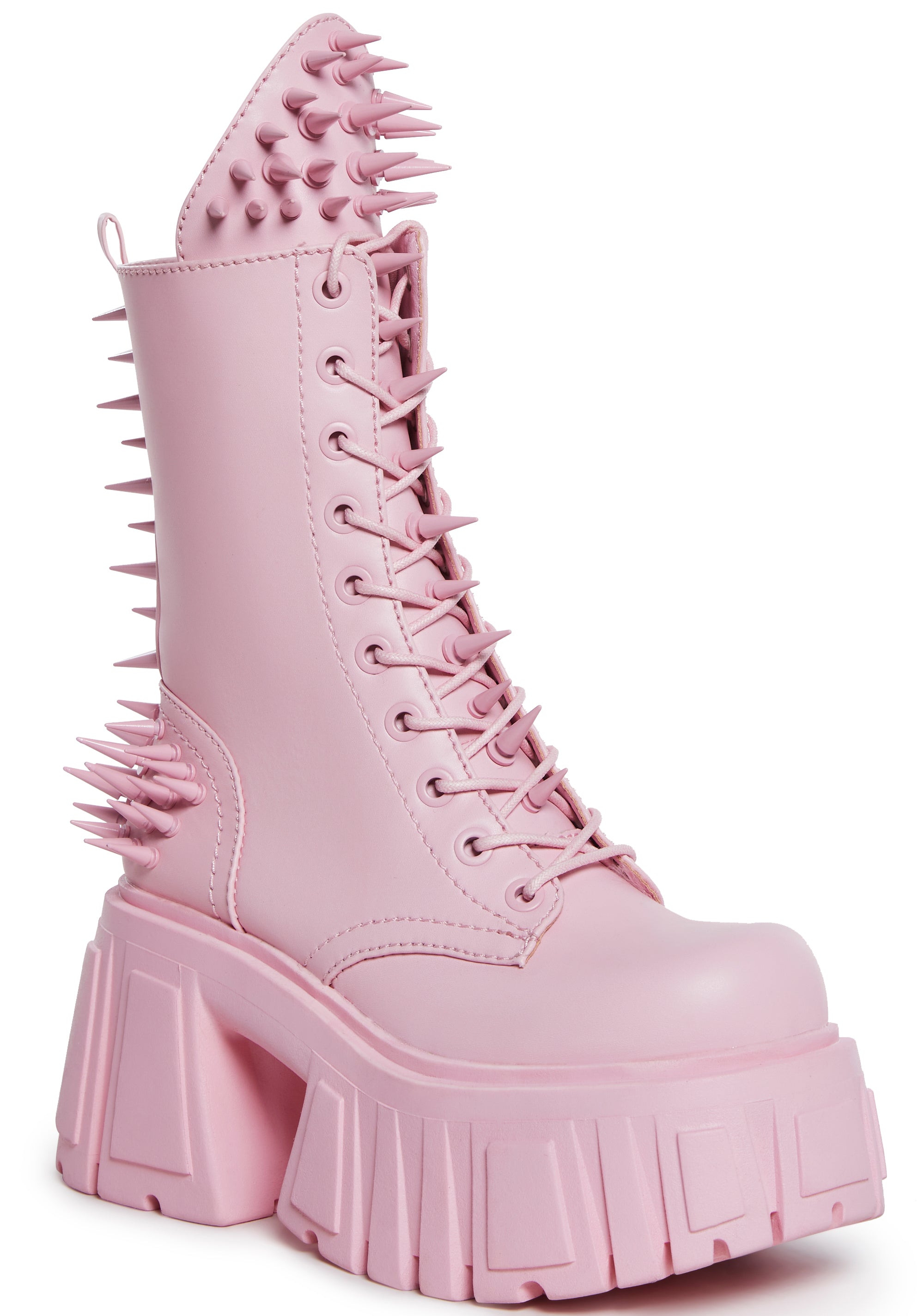 The Problem Child Combat Boots - Pink - alternate