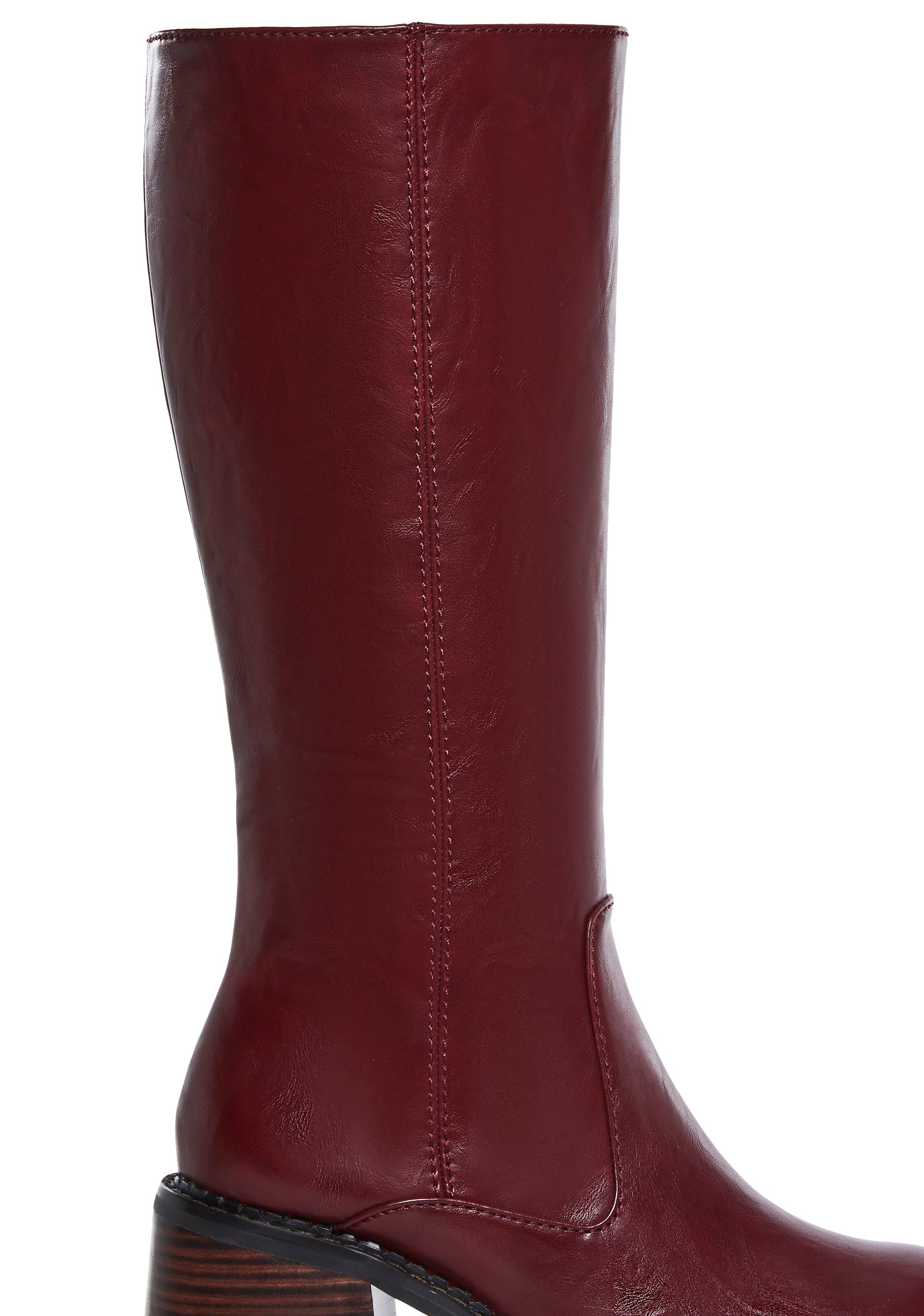 Vintage Soul Knee High Boots - Burgundy - alternate