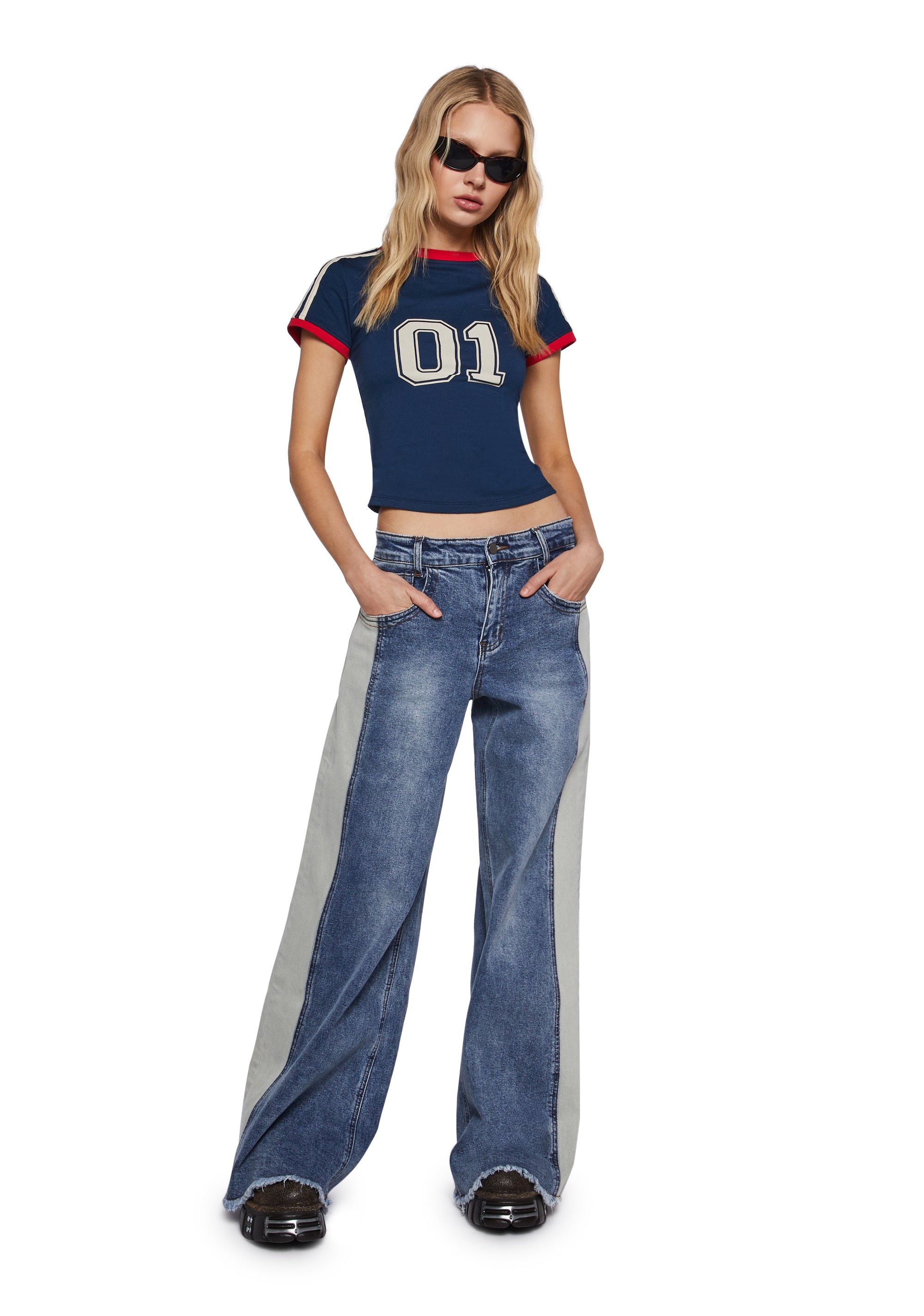 Scenester Thoughts Wide Leg Jeans - alternate