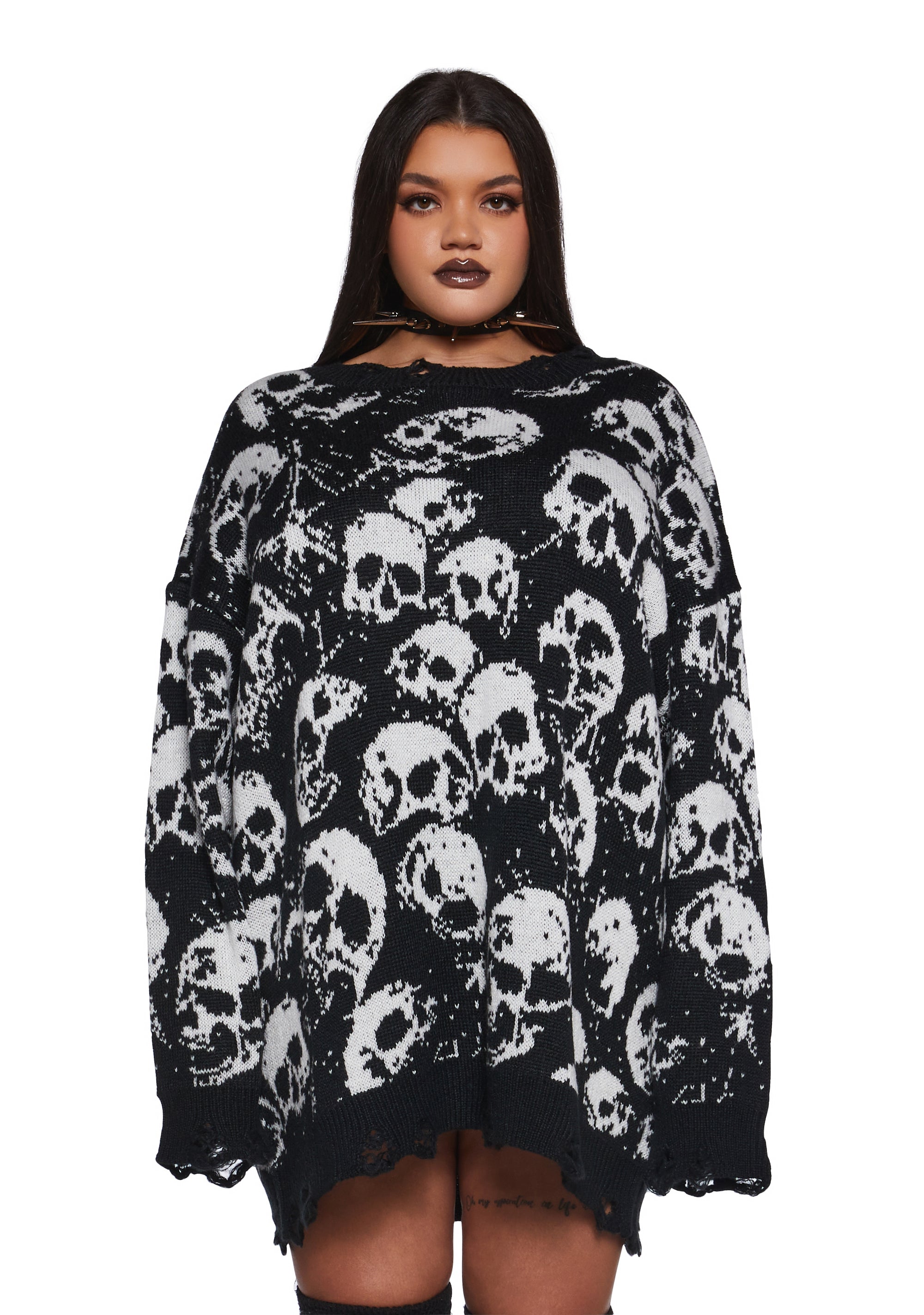 Graveyard Dreams Knit Sweater - alternate
