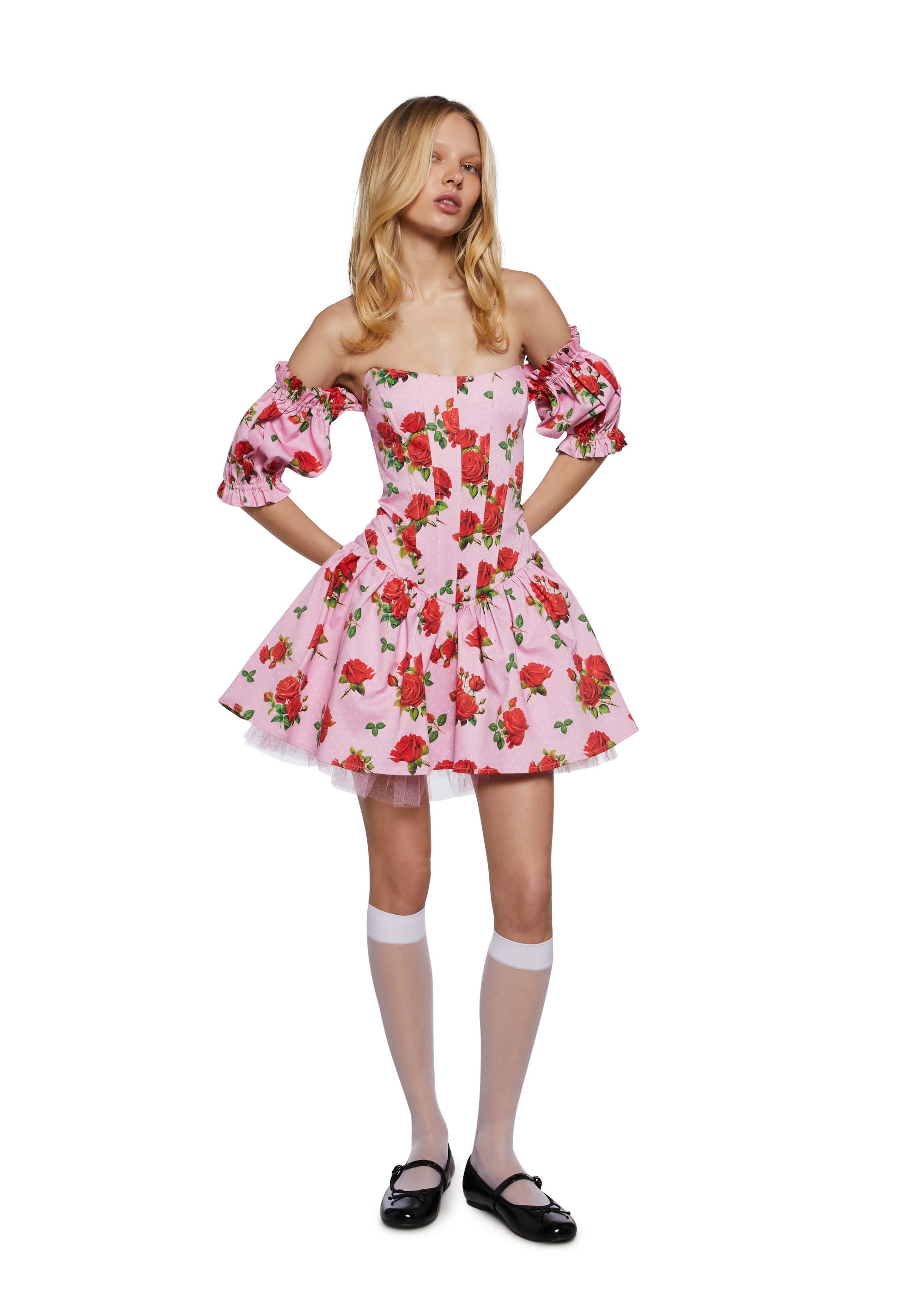 Holding Court Corset Dress - Pink - alternate