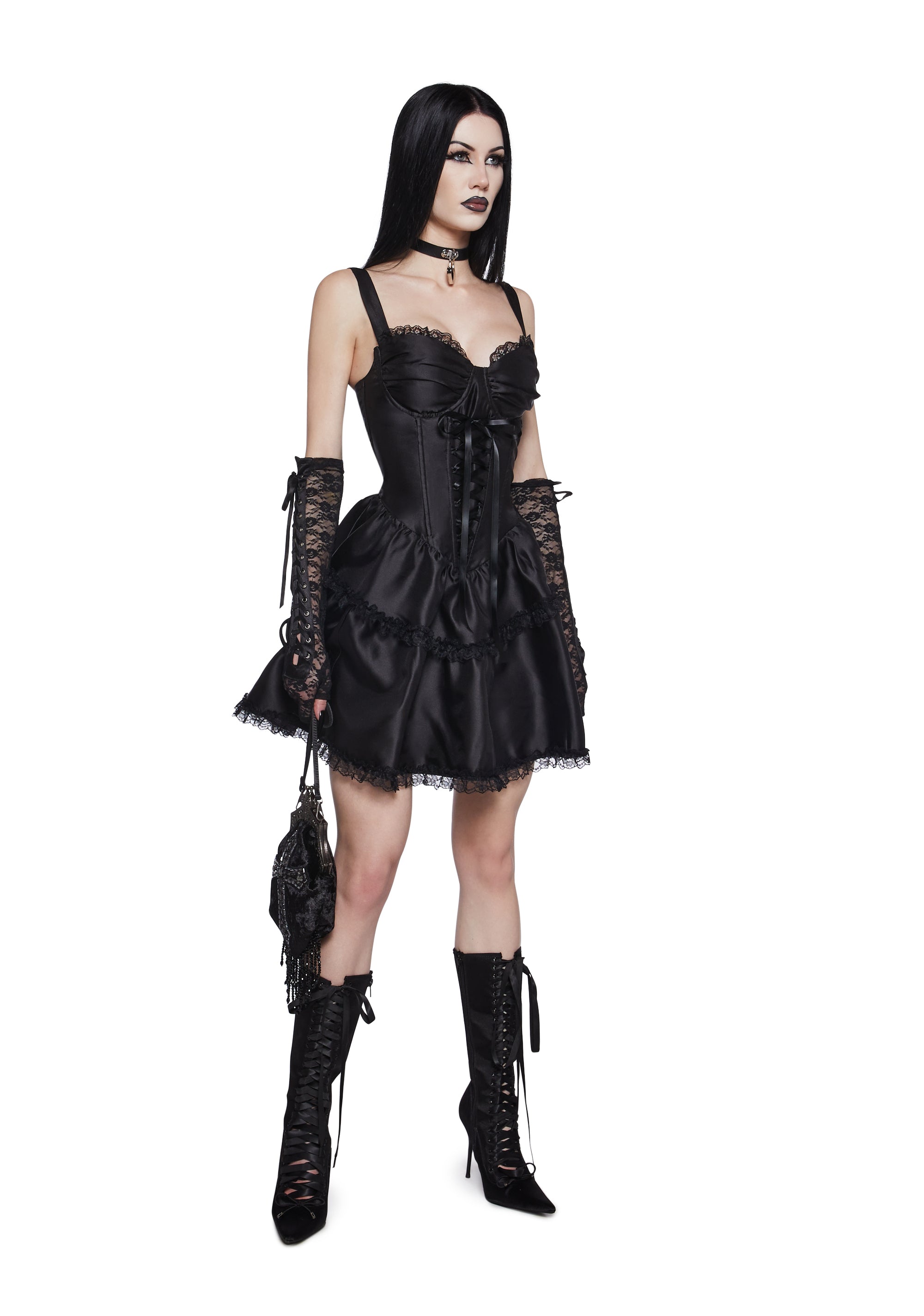 Embraced By The Night Mini Dress - alternate