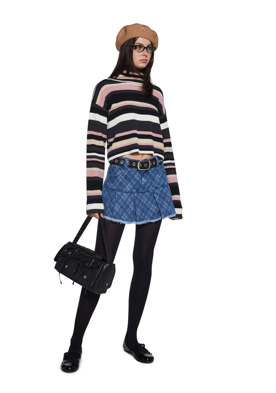 Cool Breeze Turtleneck Sweater - Pink - alternate