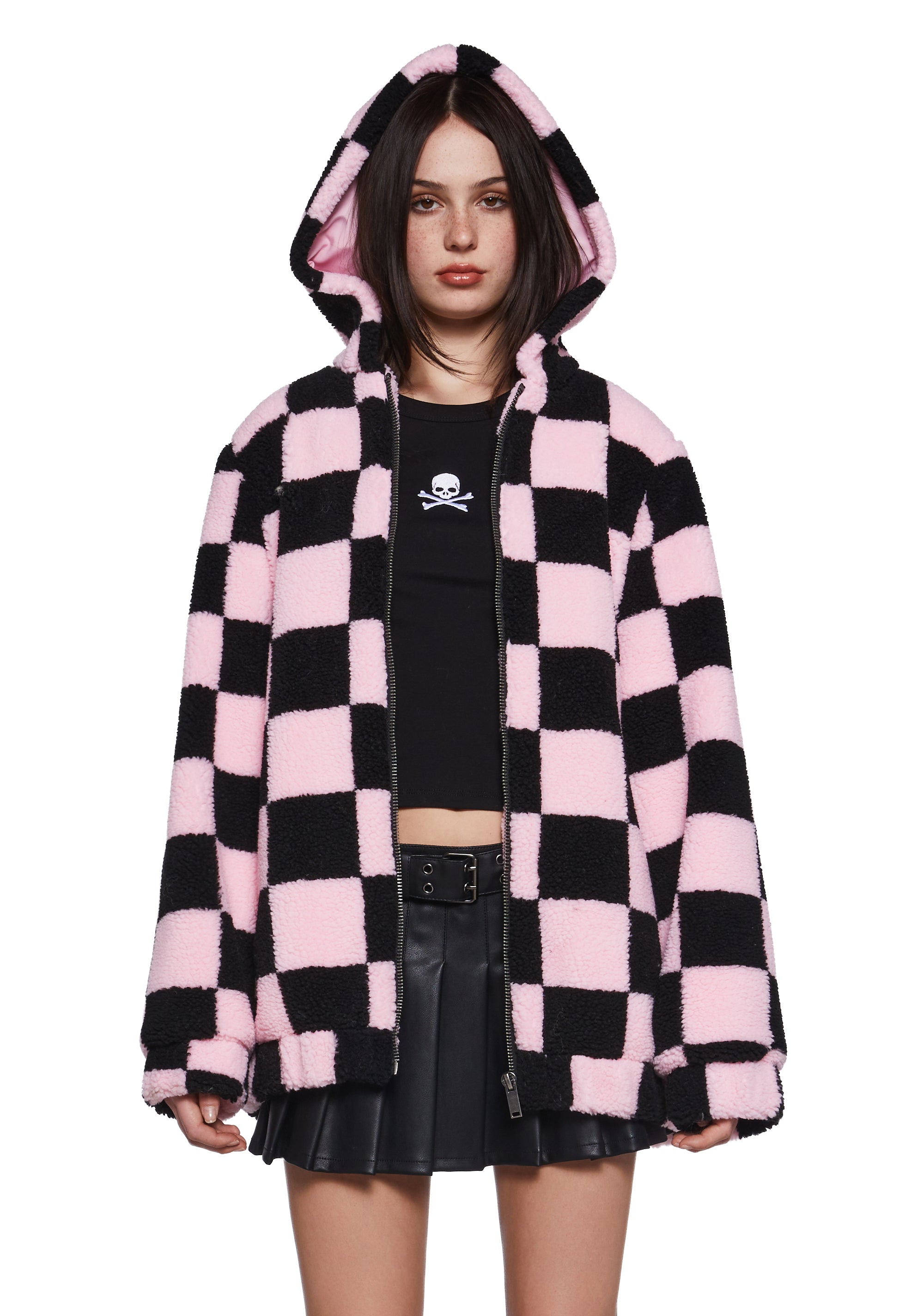 Sweet Scenester Hooded Sherpa Jacket
