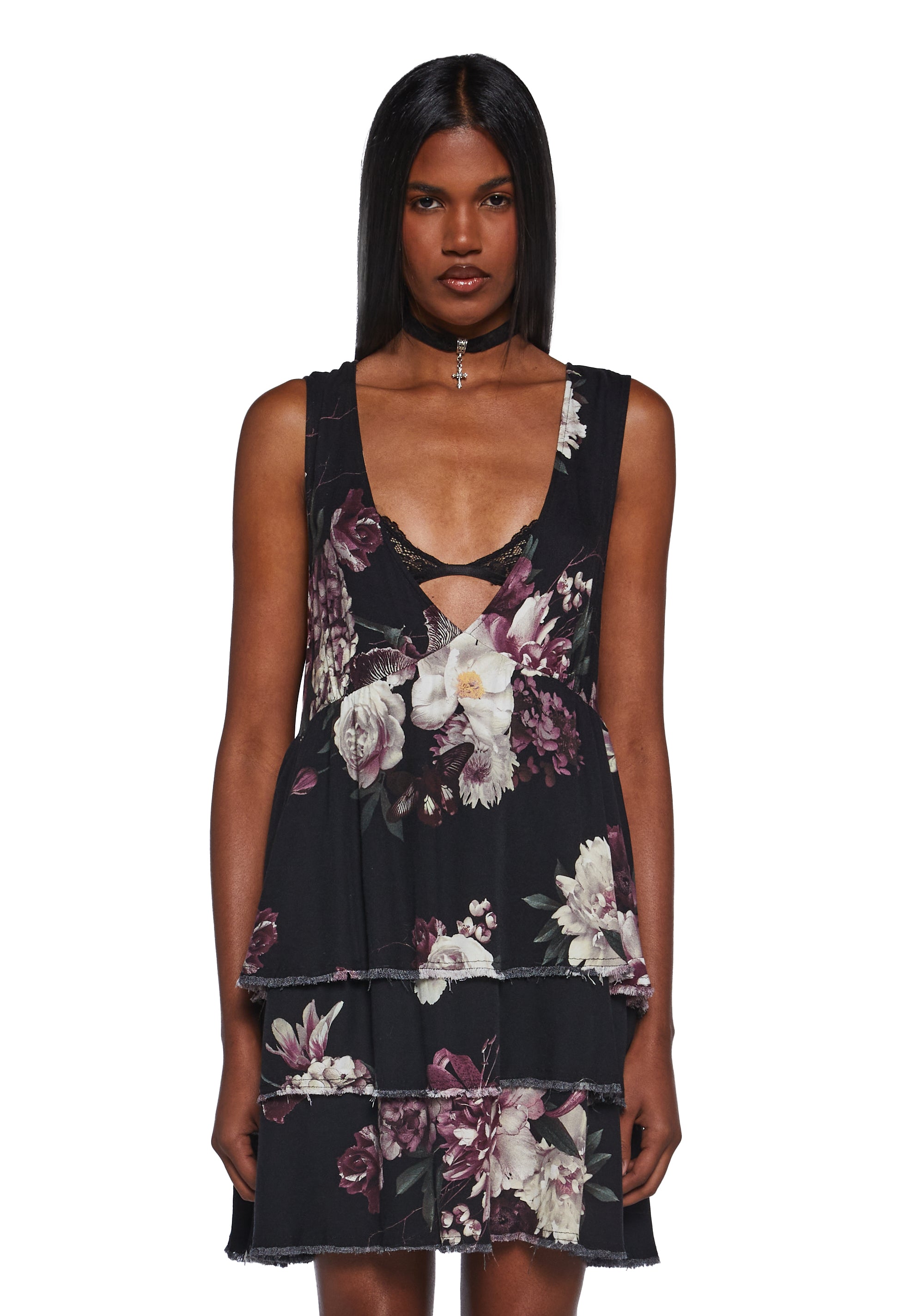 Get Over It Babydoll Dress - Floral