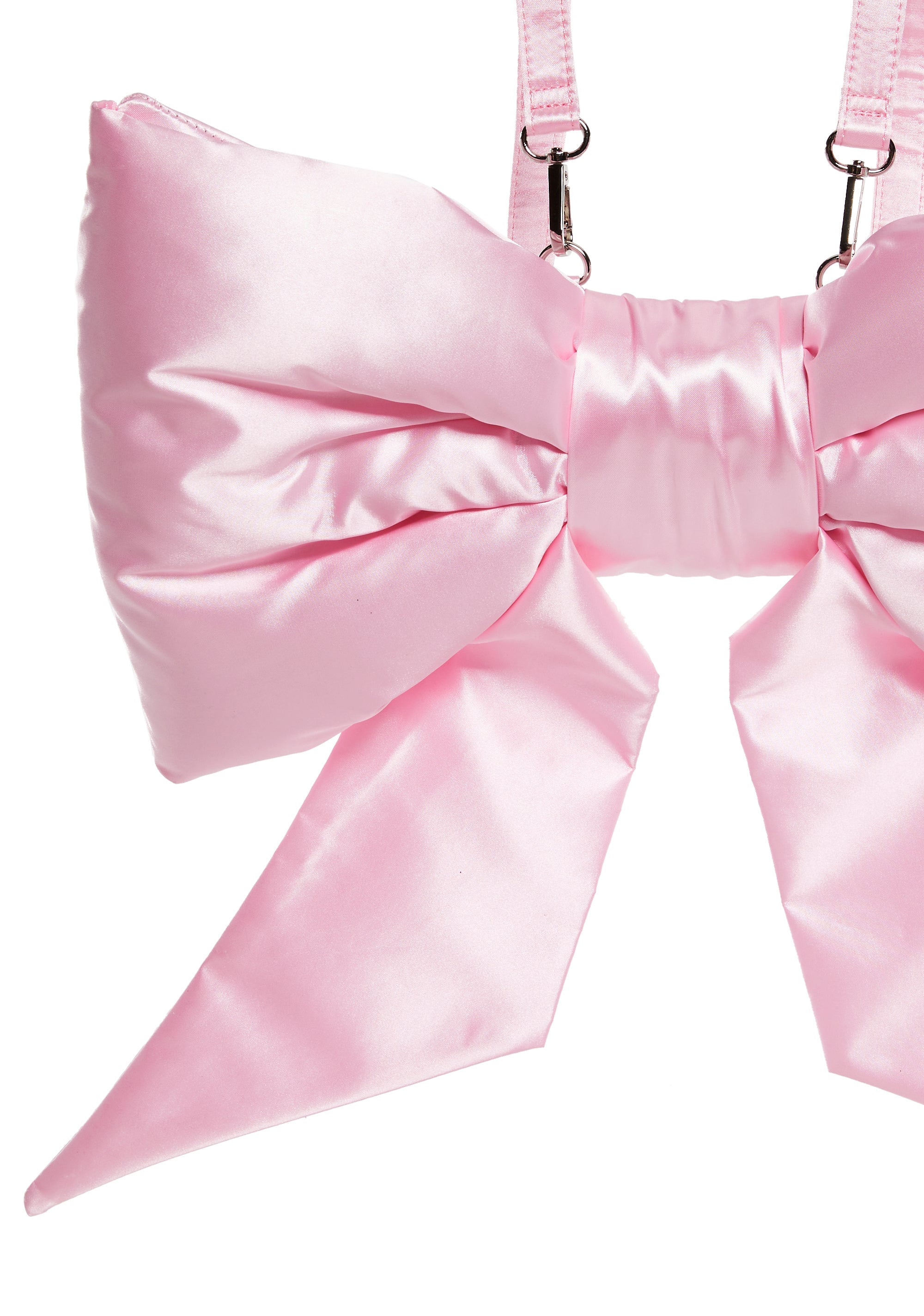 Pink satin backpack Pink satin kid main image 3