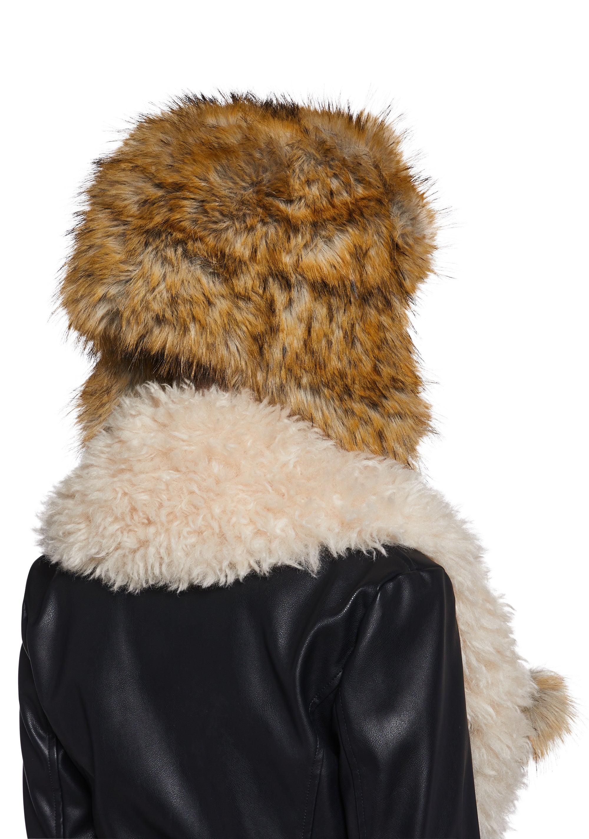 Clique Oversized Trapper Hat - Brown