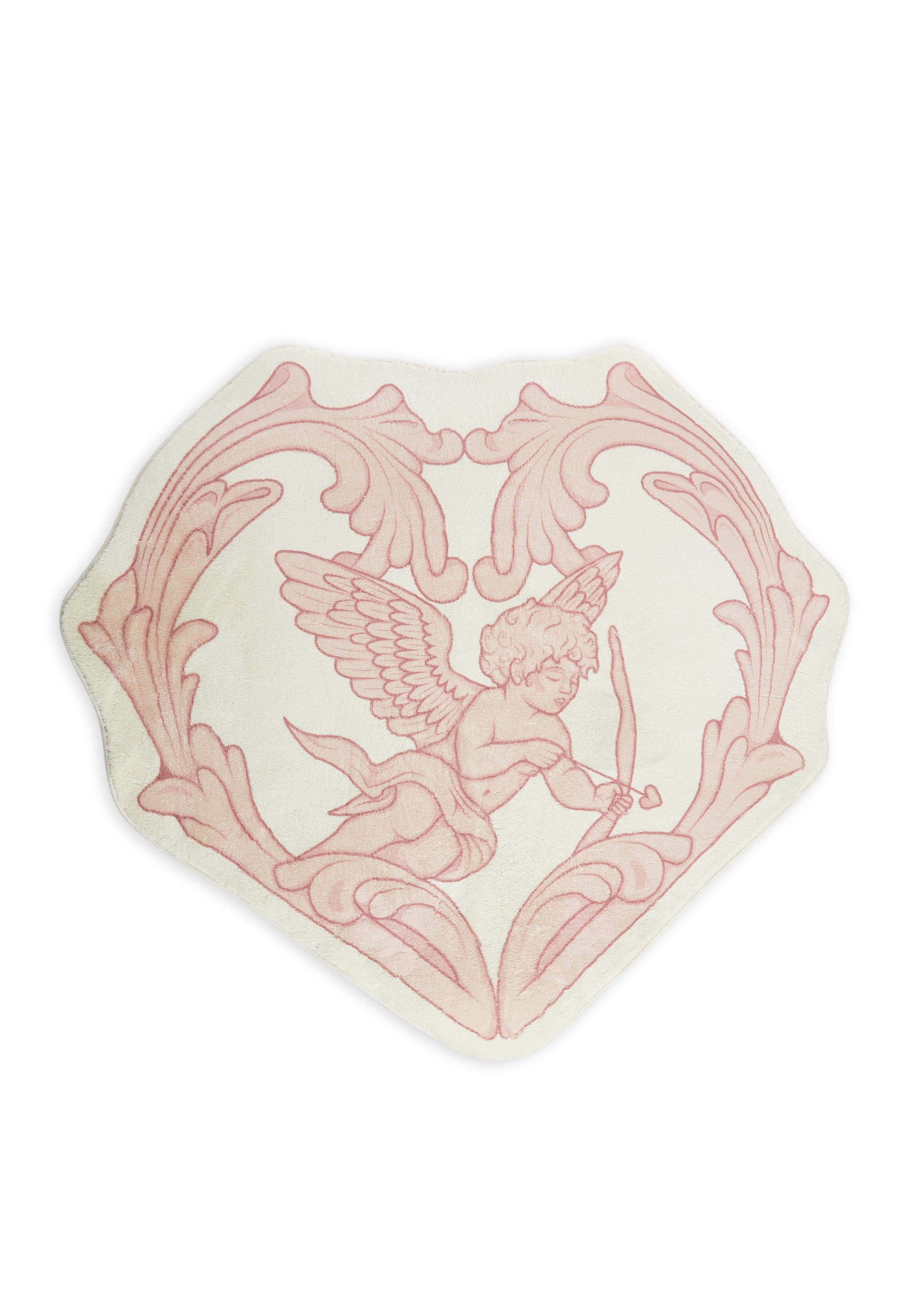 Cupid Cherub Bow And Arrow Heart Shaped Rug Dolls Home - Multi – Dolls Kill