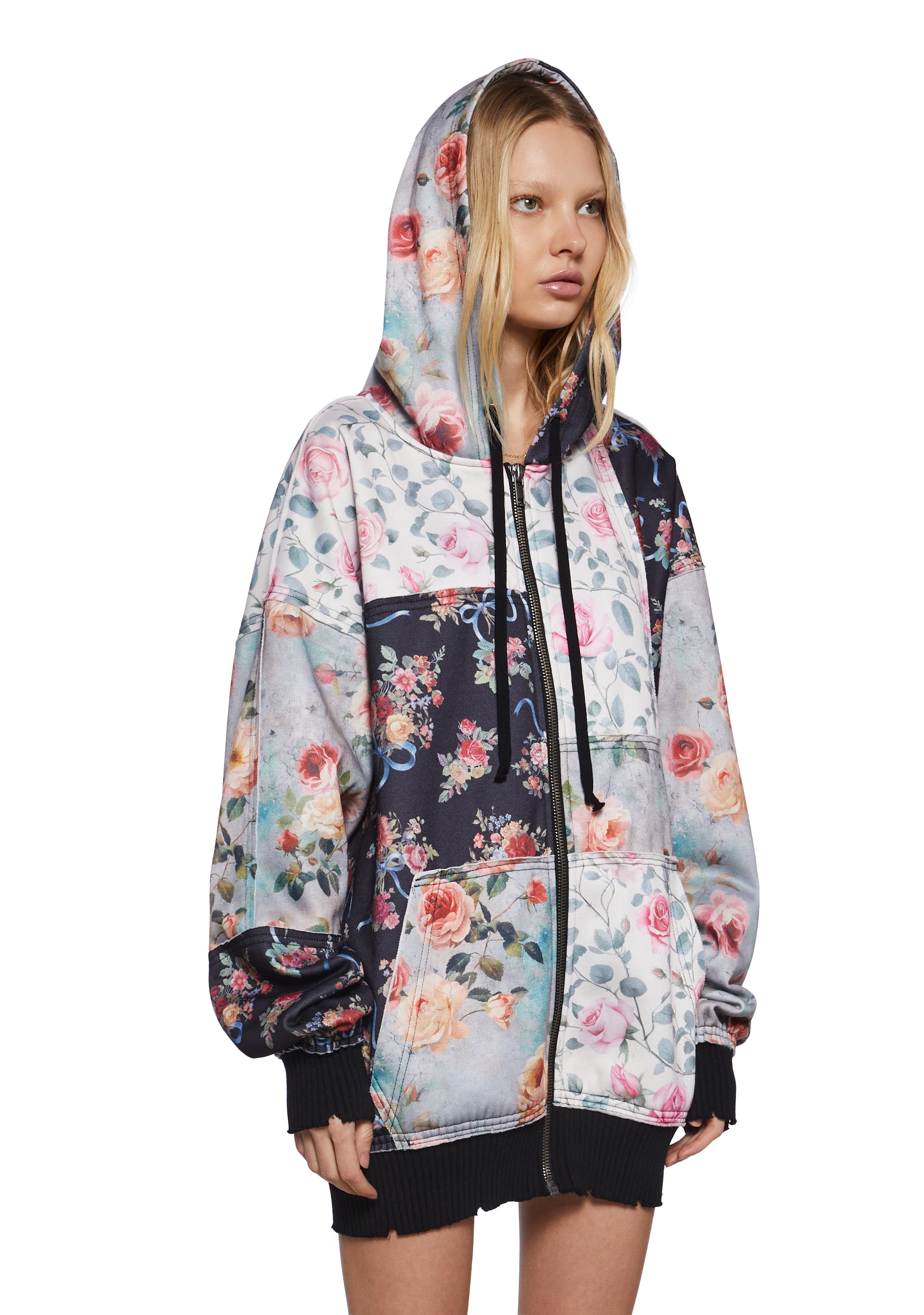 ✦✦専用✦✦Hoodie patchwork／リメイクフーディー✦✦free ART] 1/1 Patchwork hoodie I made, graphic is fabric! : r