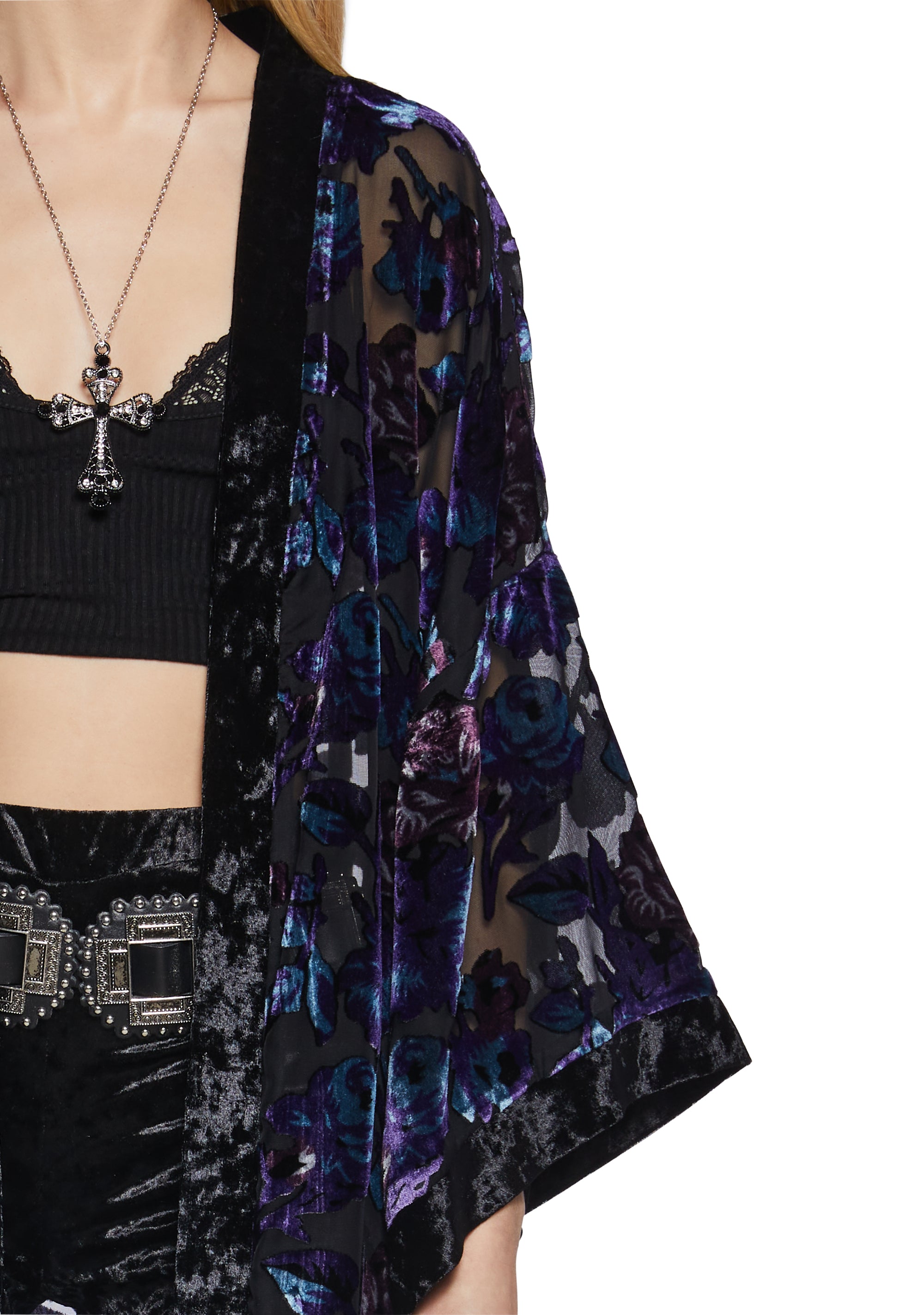 Befallen Romance Floral Kimono - alternate