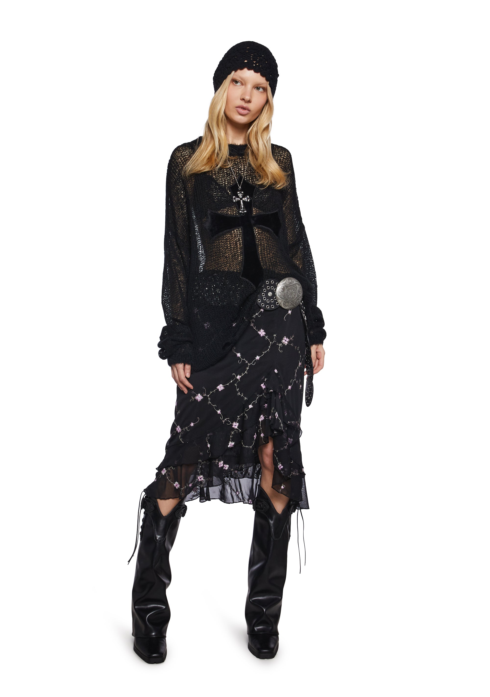 I’m Baby Ruffled Midi Skirt - alternate