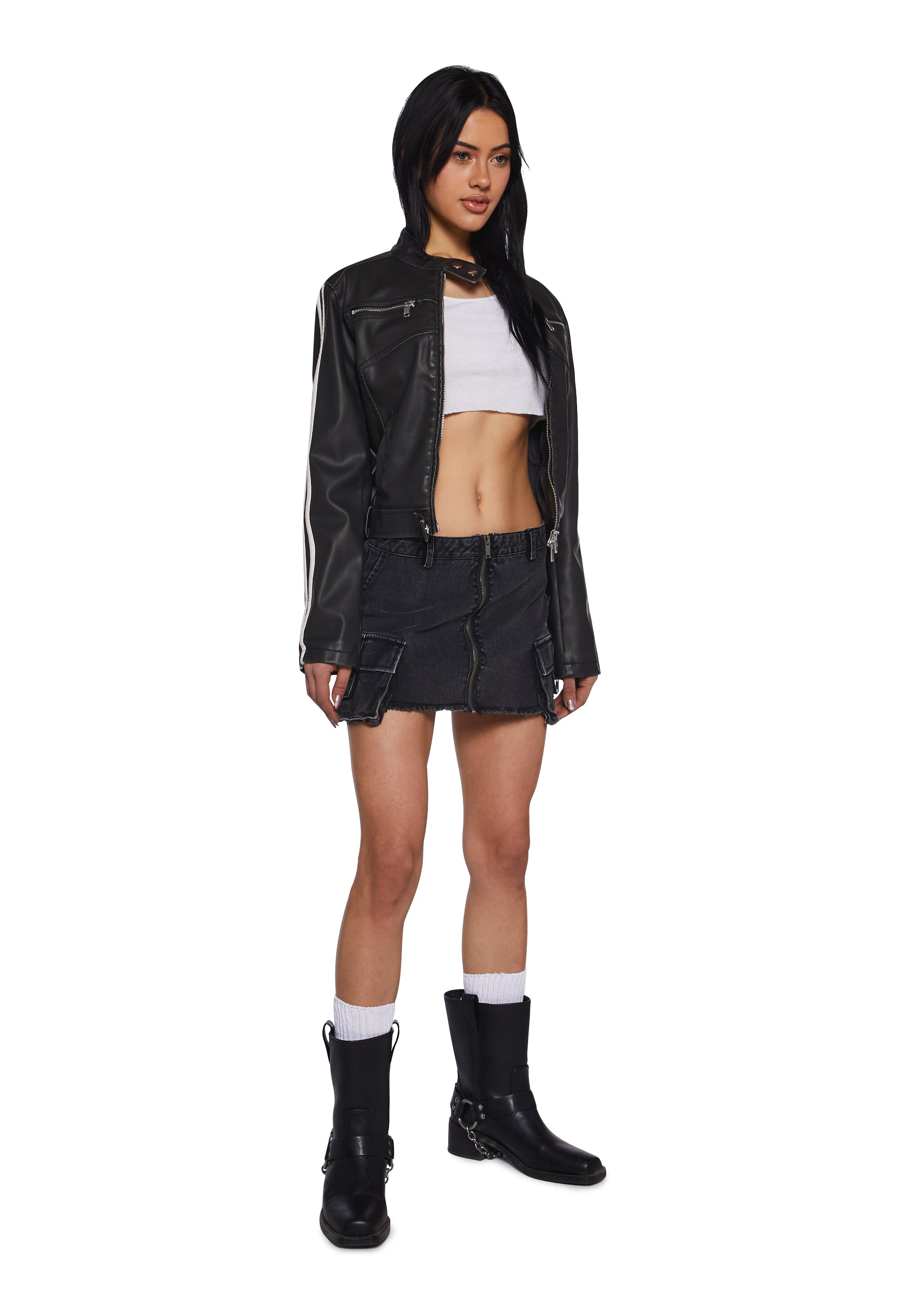 Total Recall Denim Mini Skirt - alternate