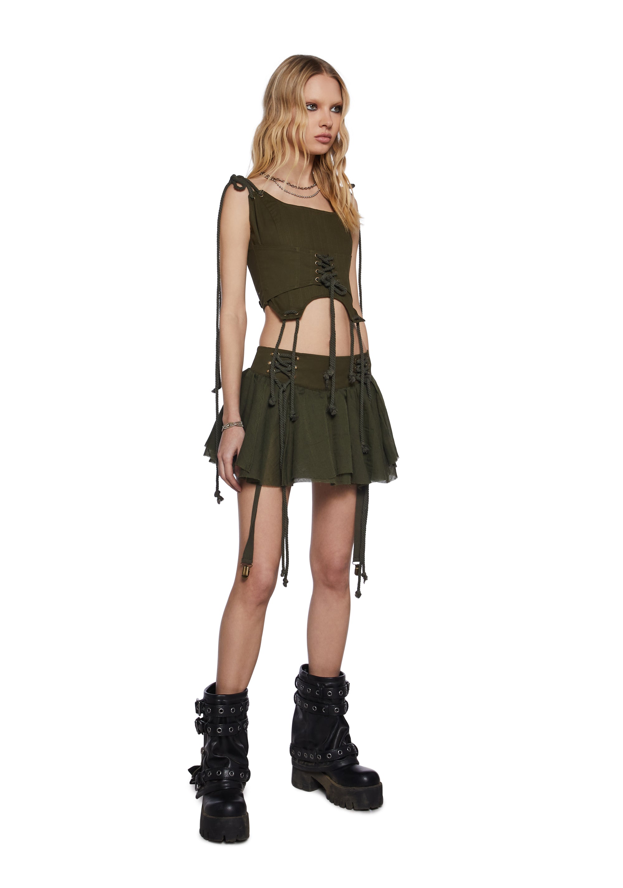Chord Laced Corset Top - alternate