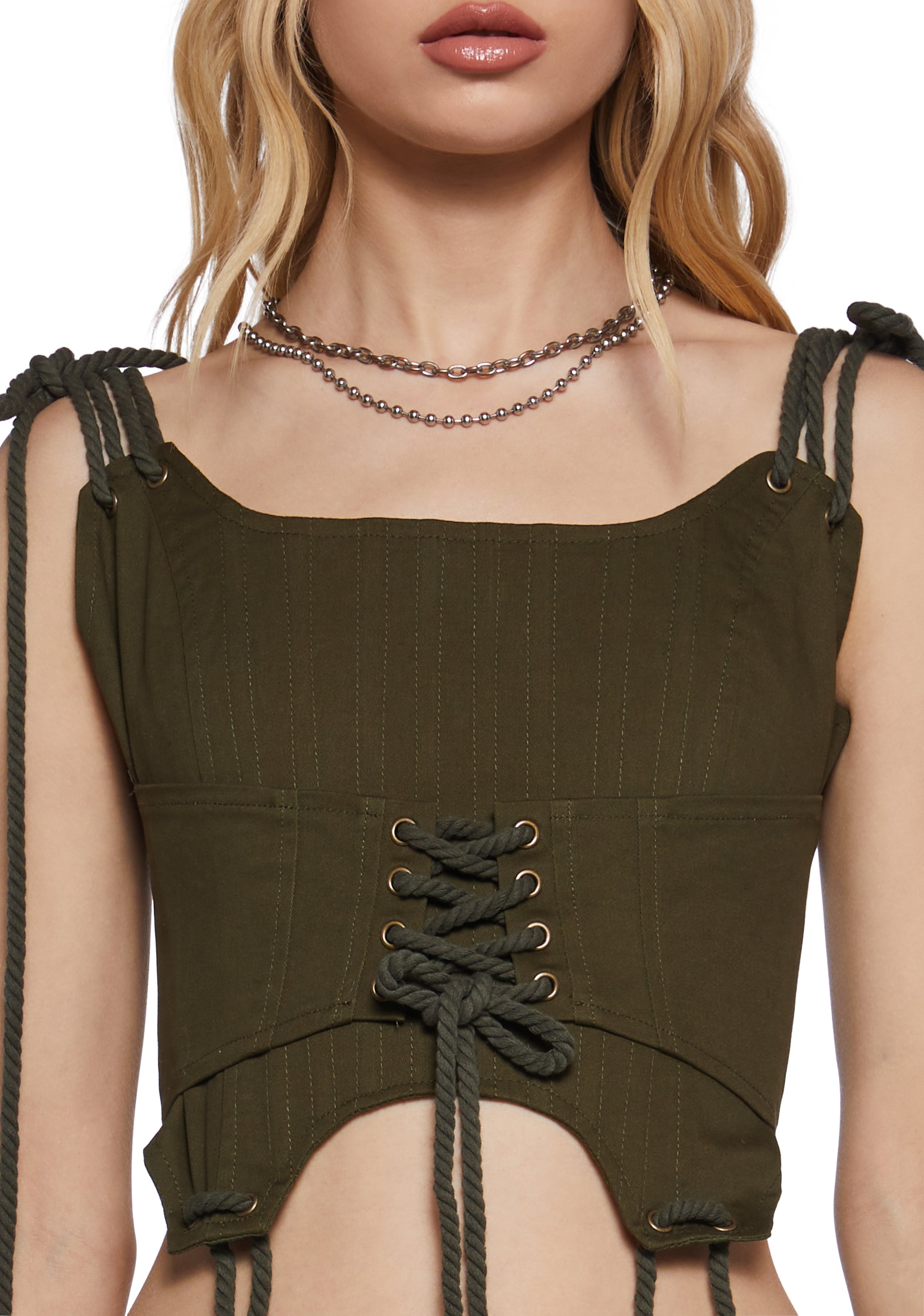 Chord Laced Corset Top
