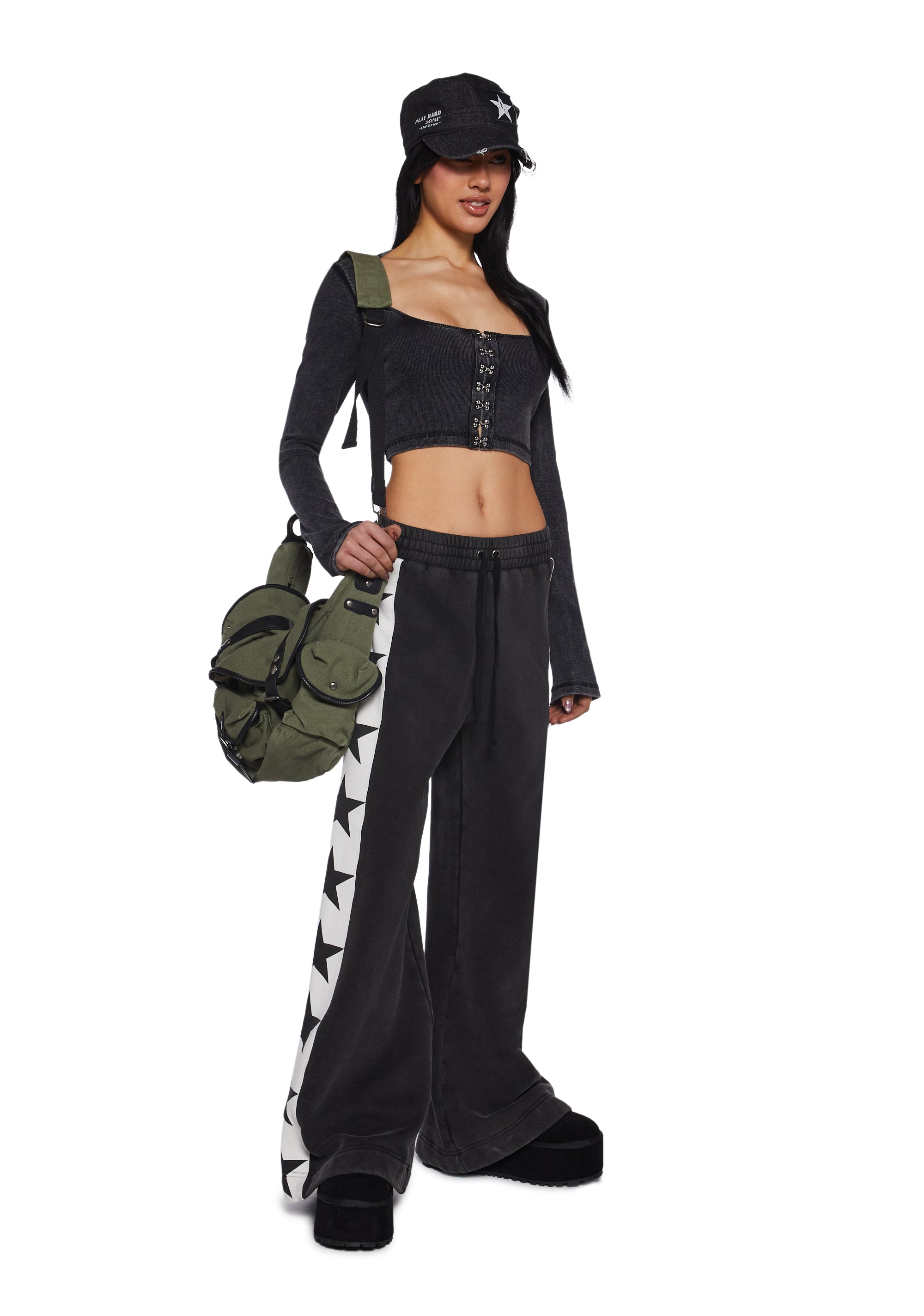 Fascinating Hook Long Sleeve Top - alternate