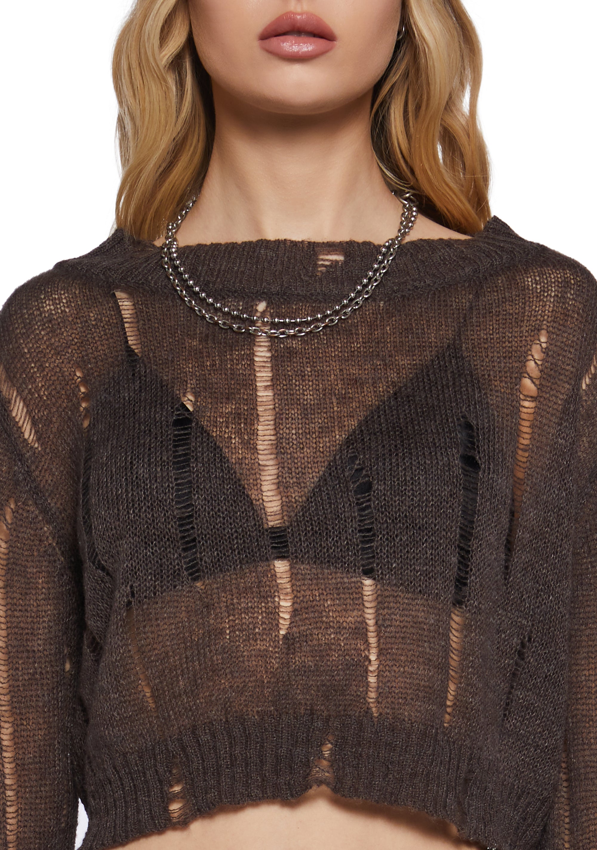 トップス melt the lady random damage knit melt the lady random damage knit（A glimpse into the