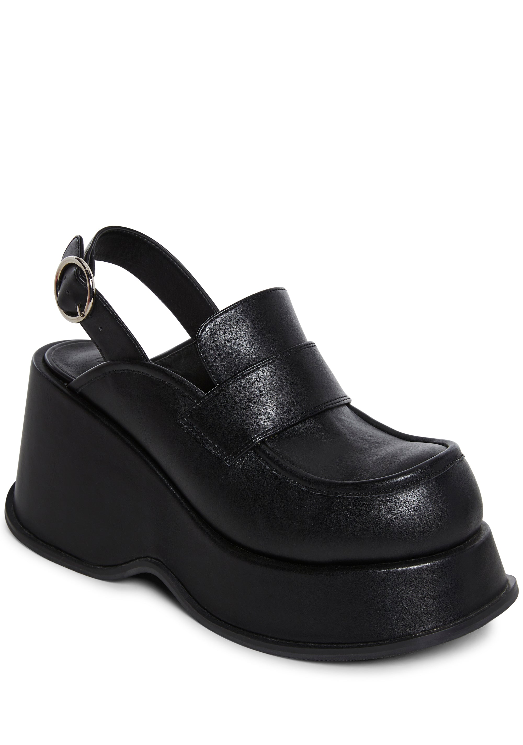 Downtime Slingback Loafers - Black - alternate