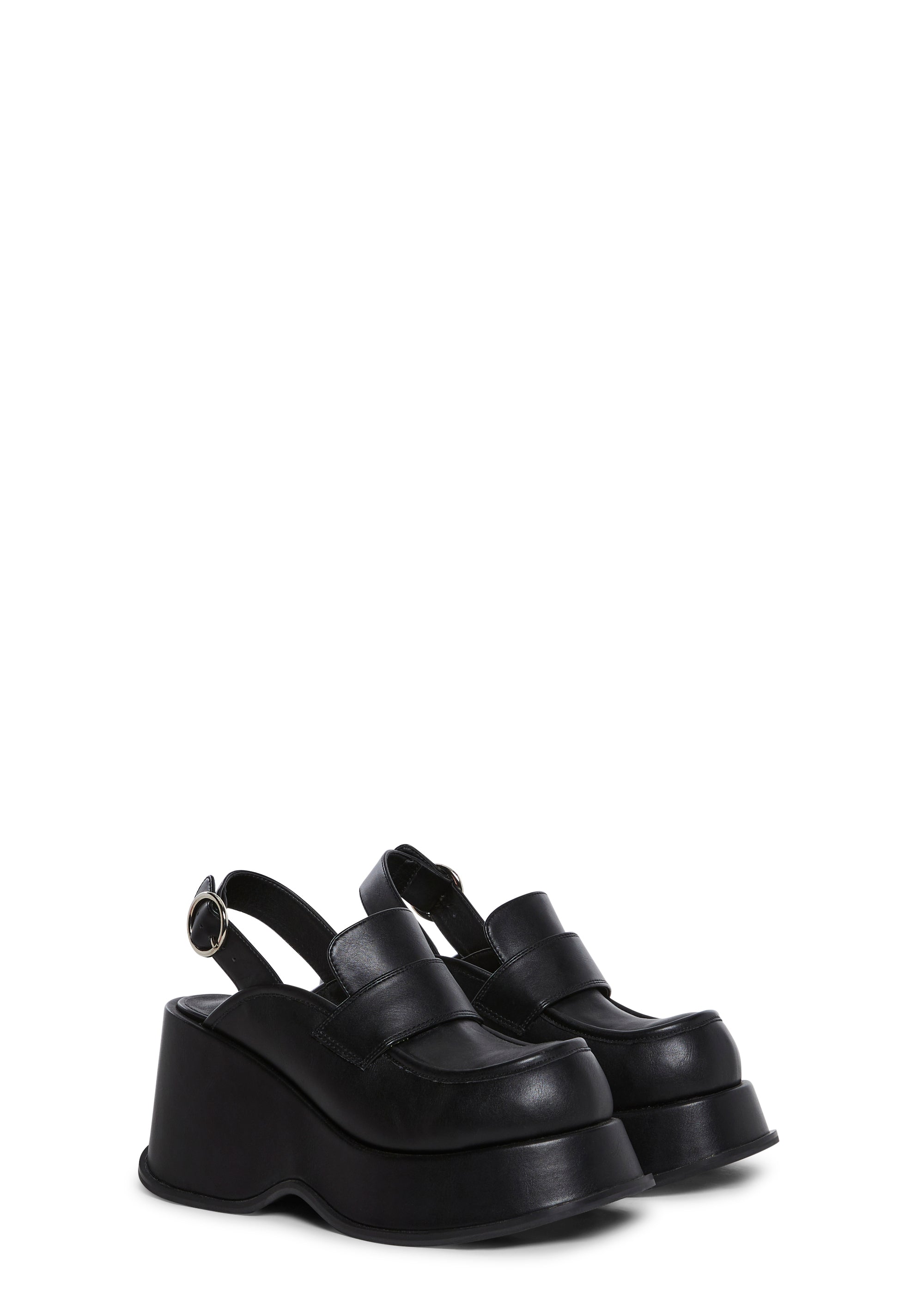 Downtime Slingback Loafers - Black
