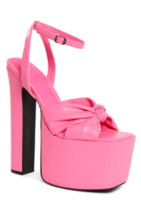 Cheers To U Platform Sandals - Pink