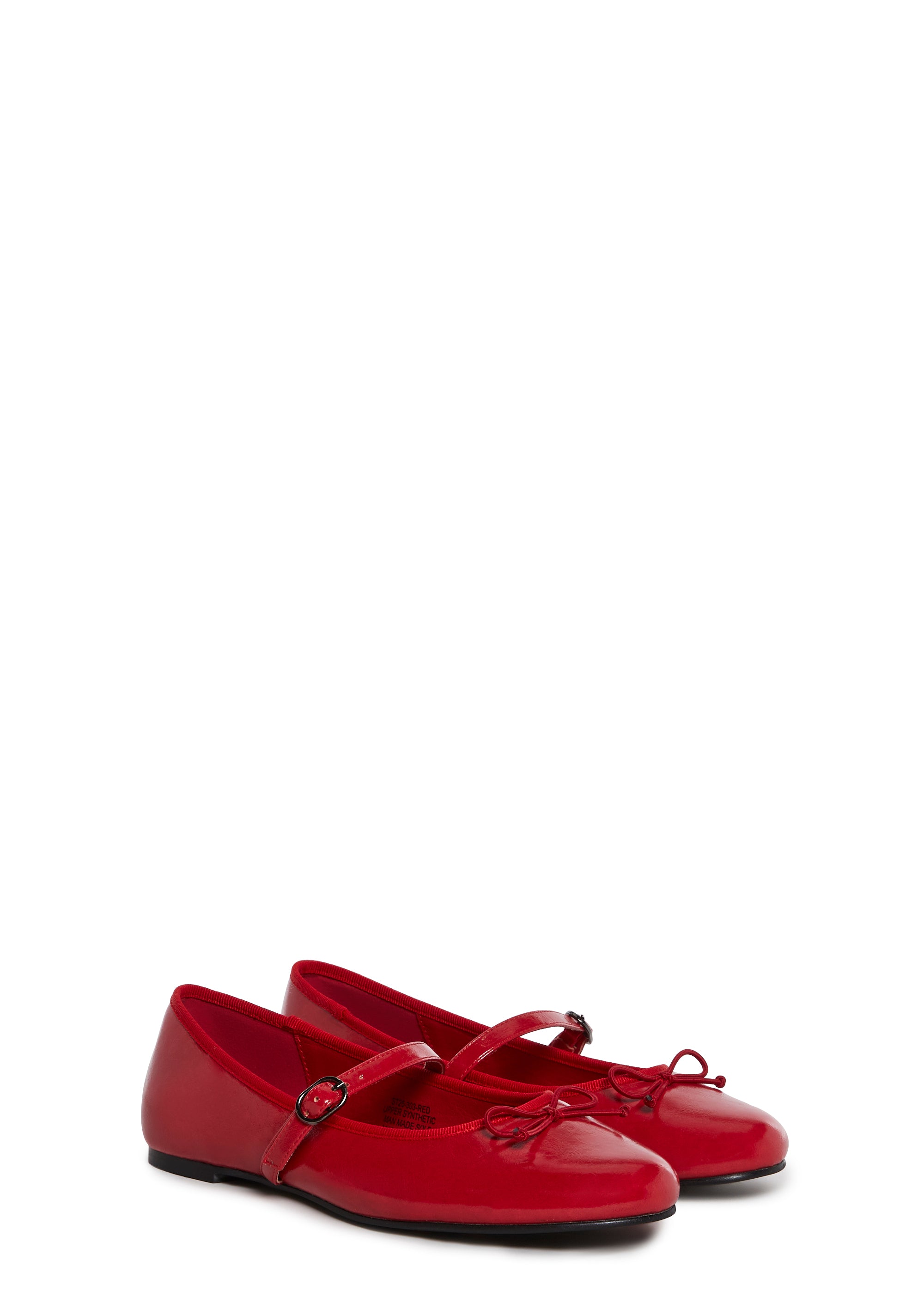 Woven Love Ballet Flats - Red