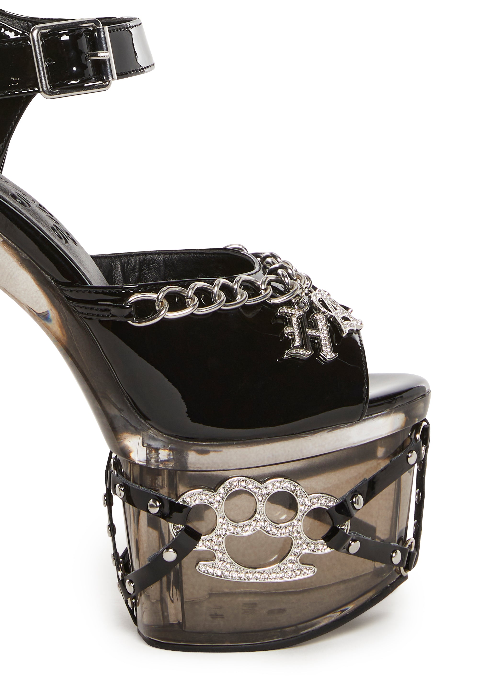 Hardcore Lucite Platform Heels - alternate